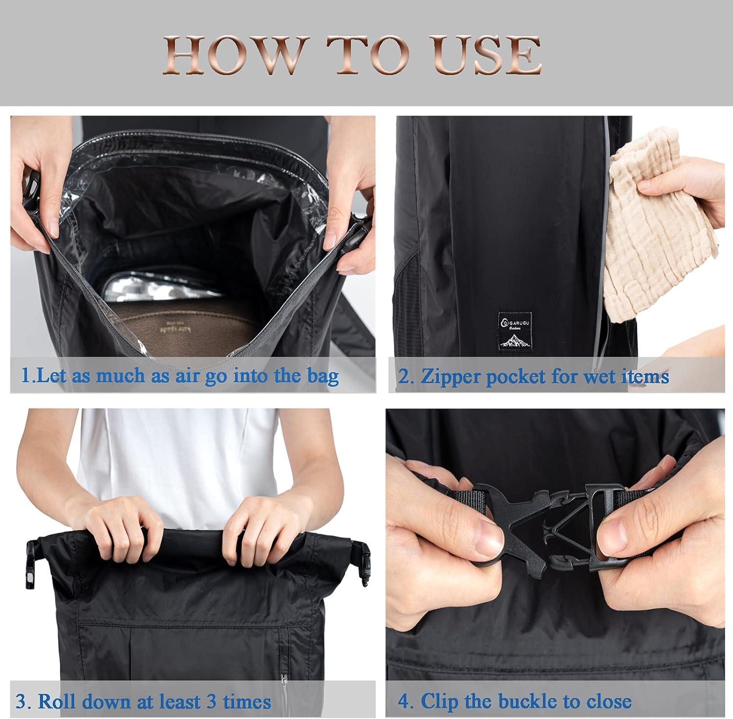8#Nylon Zipper Airtight Waterproof Zipper TPU Coated for Waterproof Bag Dry Bag Outdoor Daypack (20 inch)