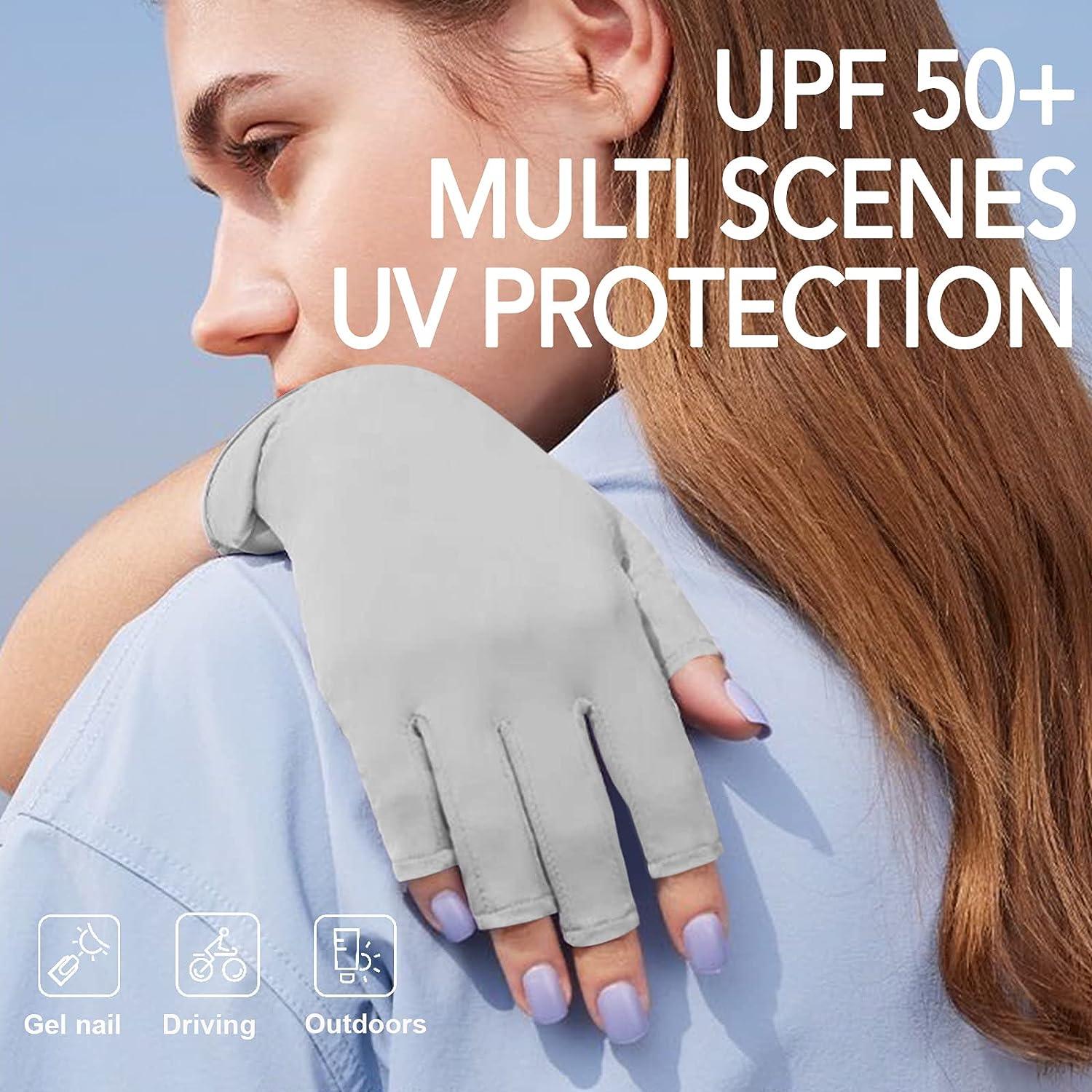 SayWow Fingerless Gloves Women Without Half Fingers Sun UV