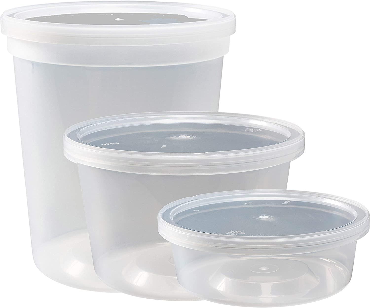  Deli Containers with Leakproof Lids-40 Sets [12sets