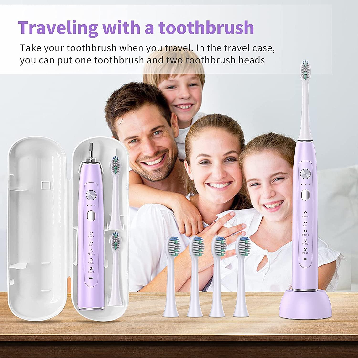  Electric Toothbrush for Adults Rechargeable, Electric
