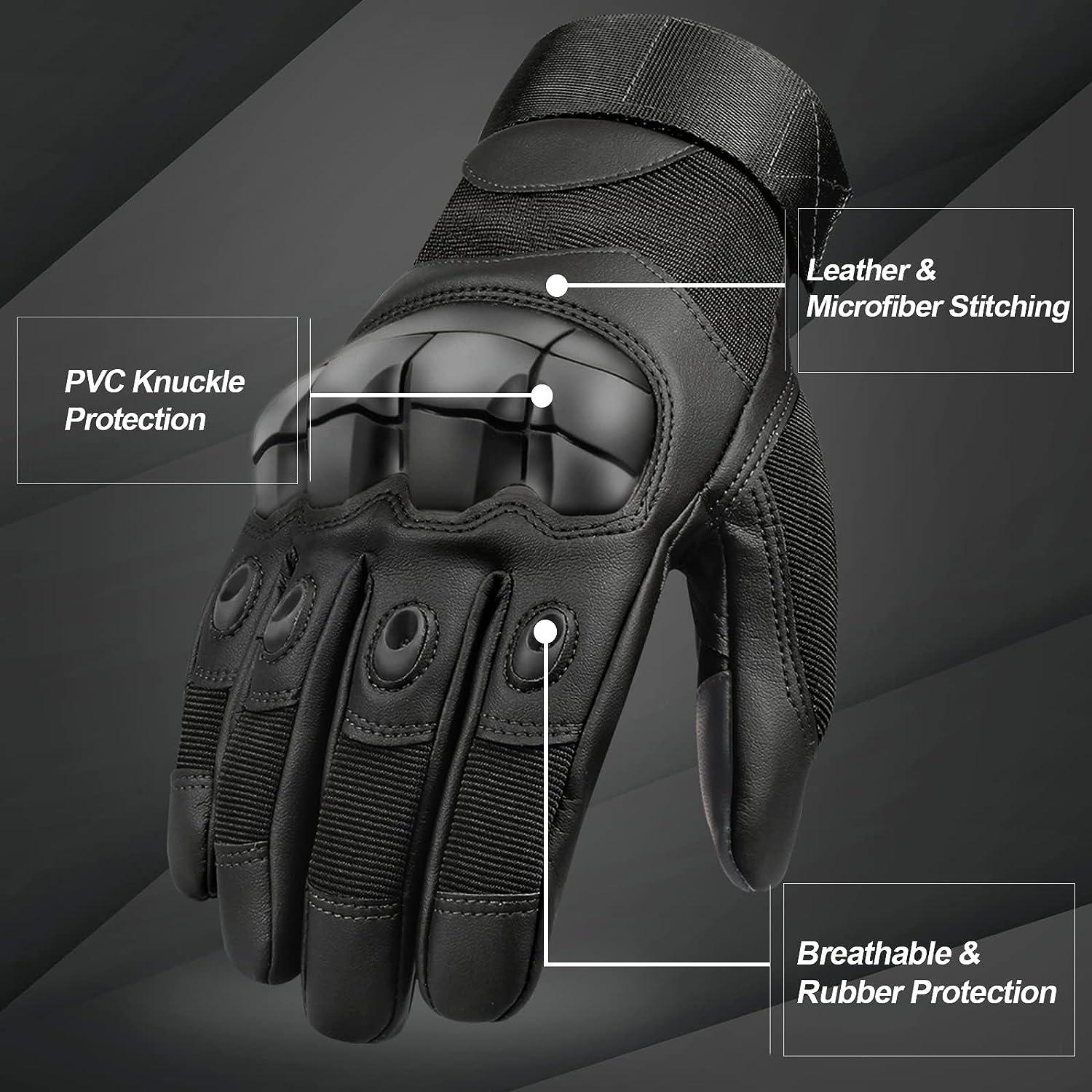 PU Leather Tactical Half Finger Gloves Army Military Airsoft Combat  Shooting Hunting Paintball Outdoor Work Fingerless Men Women