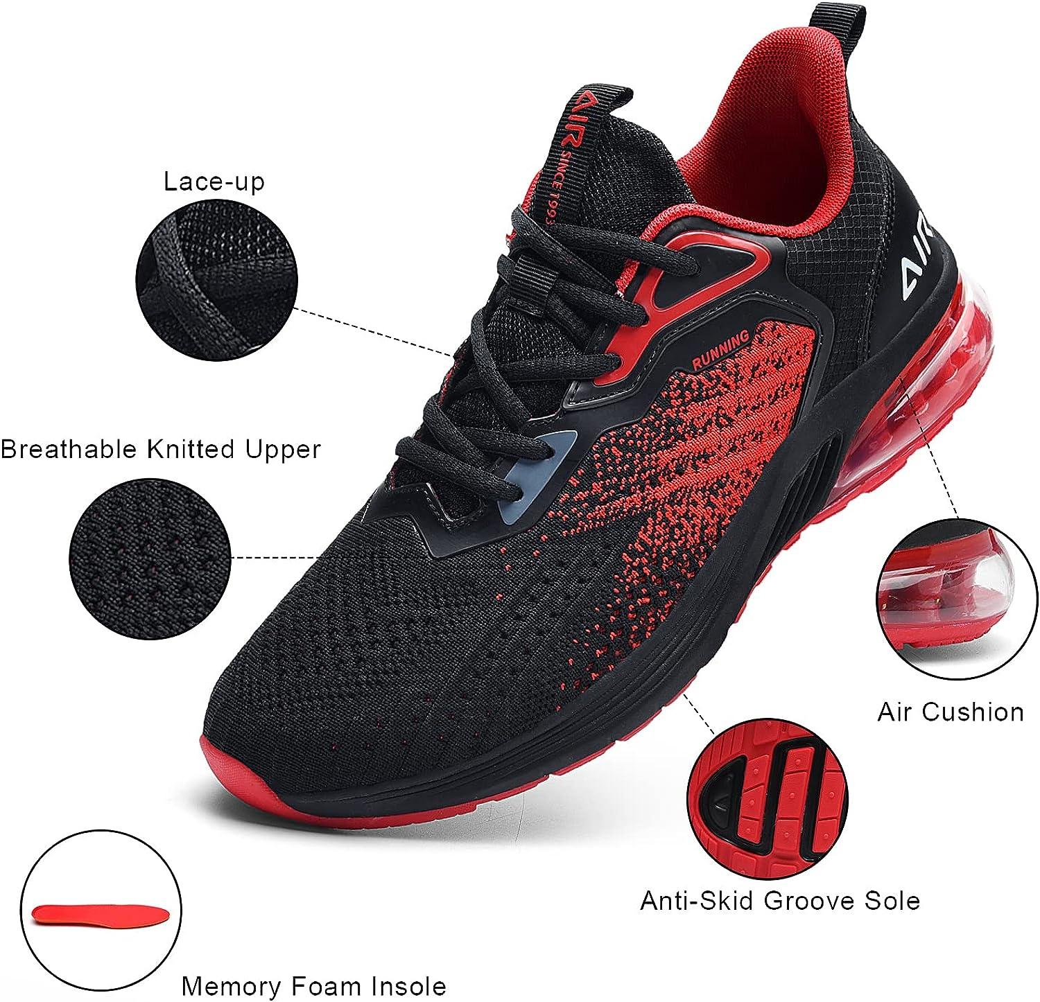 Unisex Athletic Memory Foam Walking Shoes - Mens Womens Slip On Lightweight  Work Casual Running Shoes Sneakers for Gym Travel 