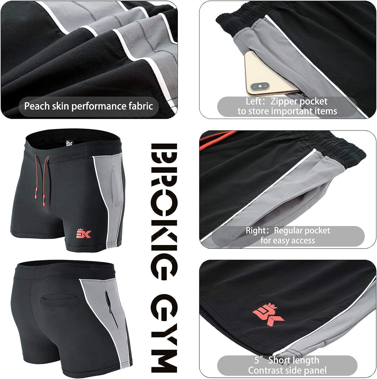 Custom Seamed Zip Pocket Running Sport Short Tights Quick Dry