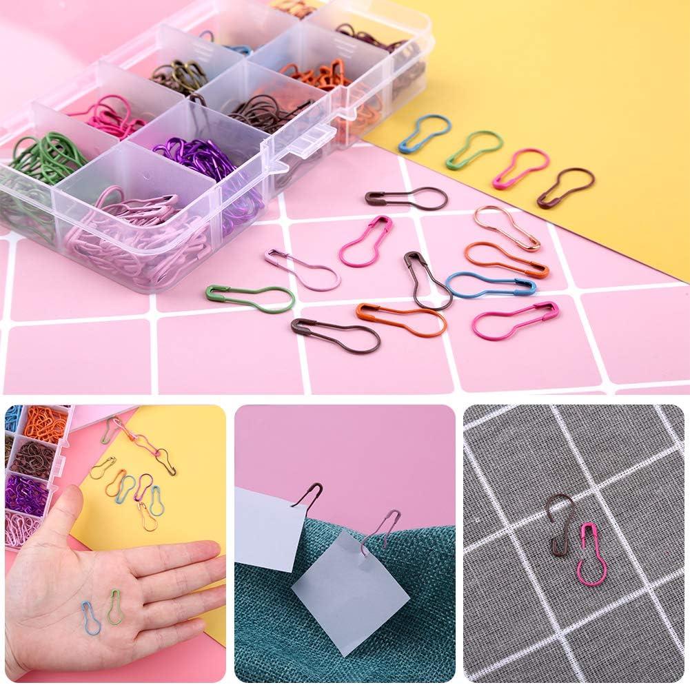 Mayboos 500 Pieces Colorful Knitting Markers Crochet Clips Knitting Crochet Stitch Markers Stitch Counter Needle Clips for Knitting DIY Craft Plastic