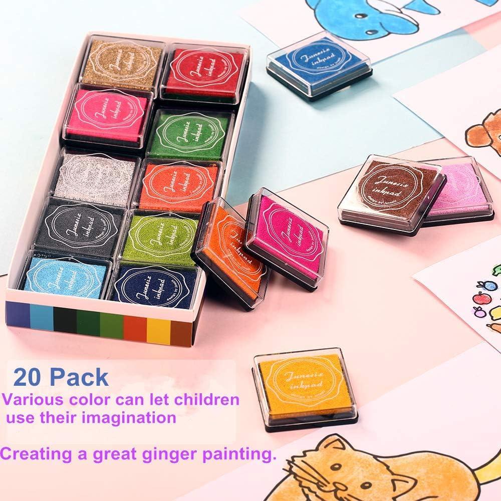 1 Pcs Stamp Pads 24 Colors Craft Ink Stamp Pads For Rubber Stamps Paper  Scrapbooking Wood Fabric Best Gift For Kids