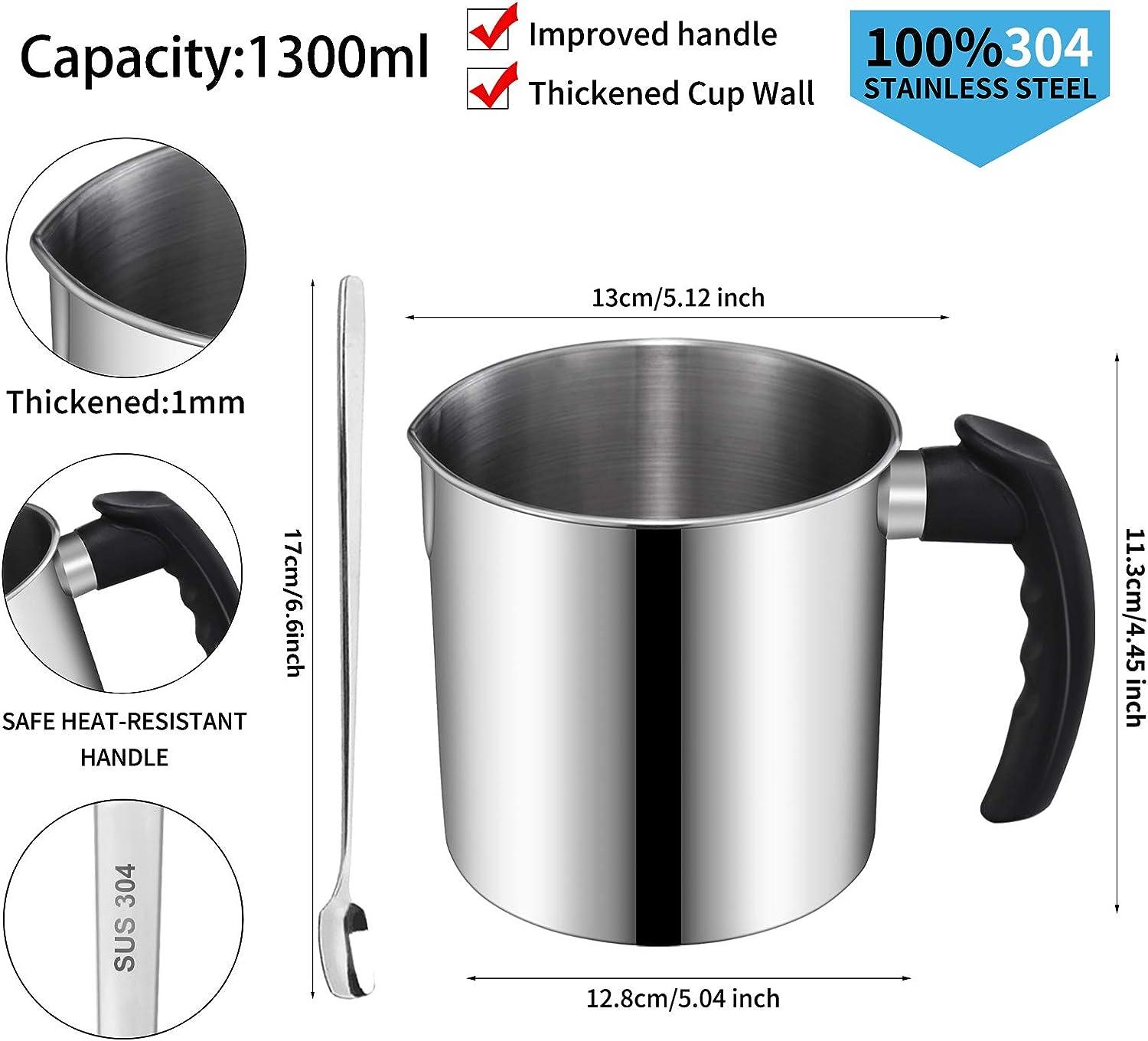 Stainless Steel Pouring Pot Candle Making Melting Jug Pitcher DIY