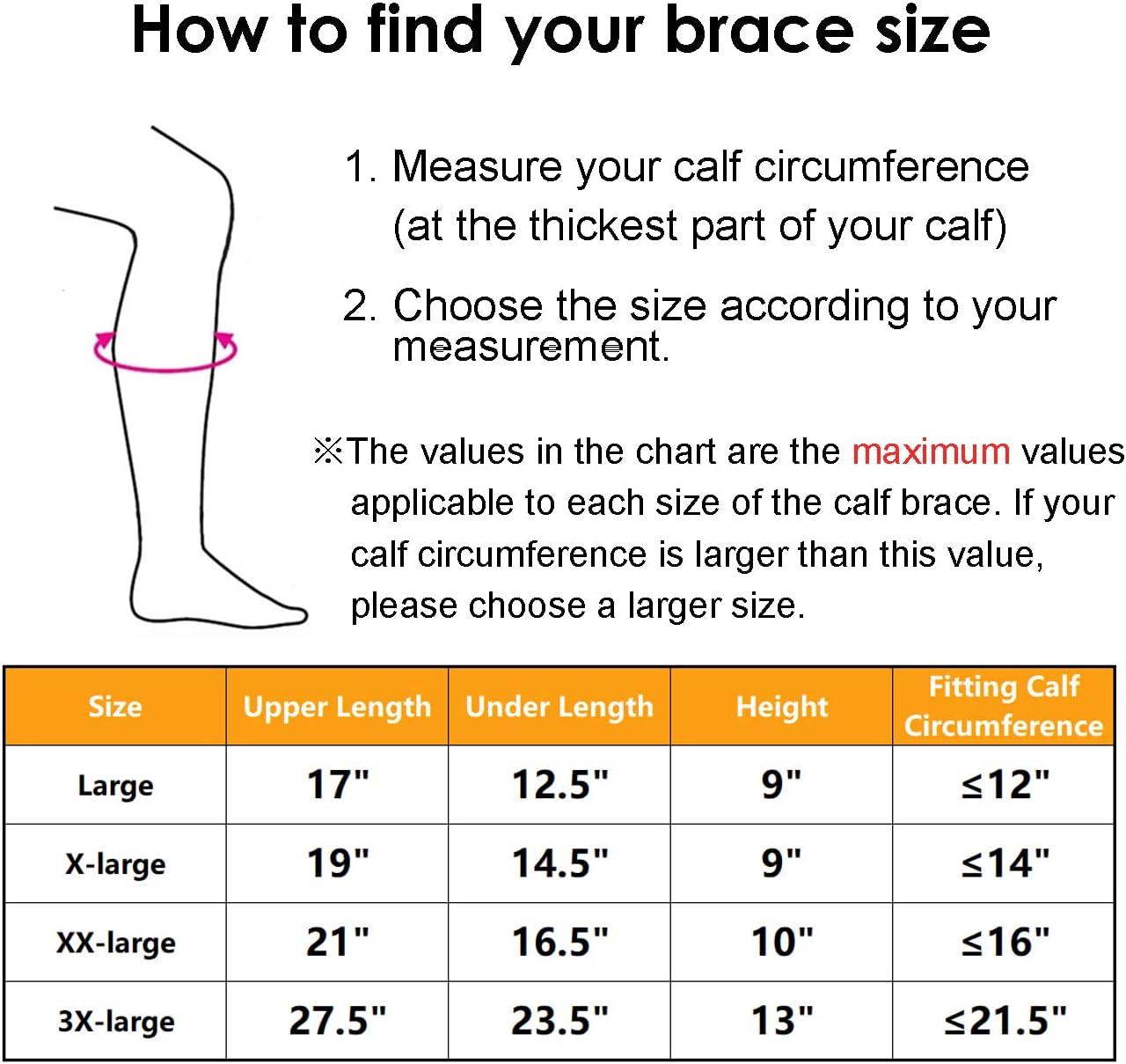 Heekooi Calf Brace Shin Splint Compression Sleeve (1 Pair) for