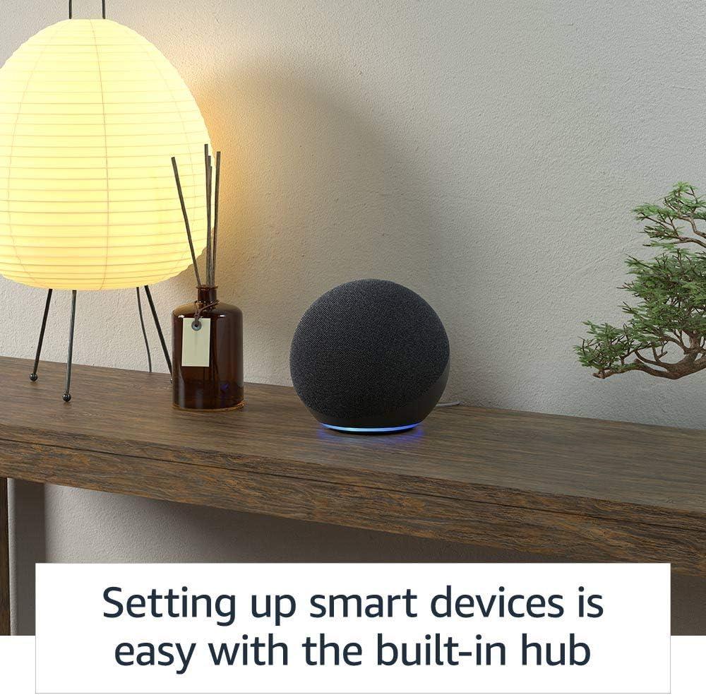 Echo 4th Gen Smart Home Hub with Alexa, Glacier White