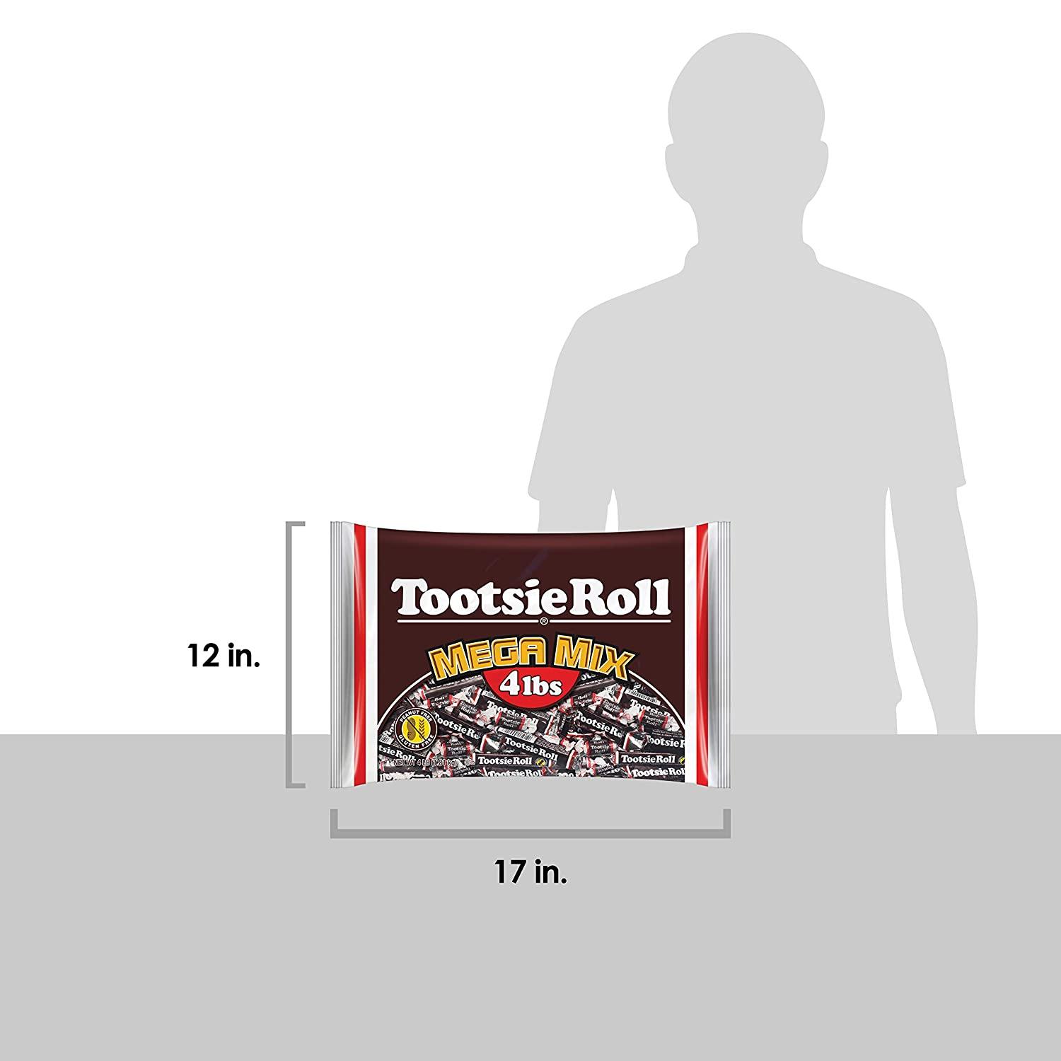 Tootsie Roll Tootsie Roll Mega Mix 5 Different Shapes And Sizes Of Classic Chocolatey Tootsie