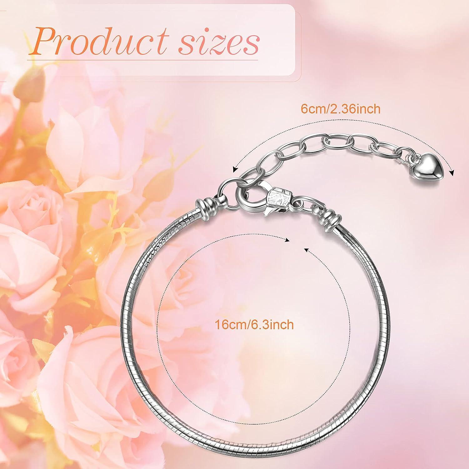Suitable for Pandora style bracelet extender, lengthen any