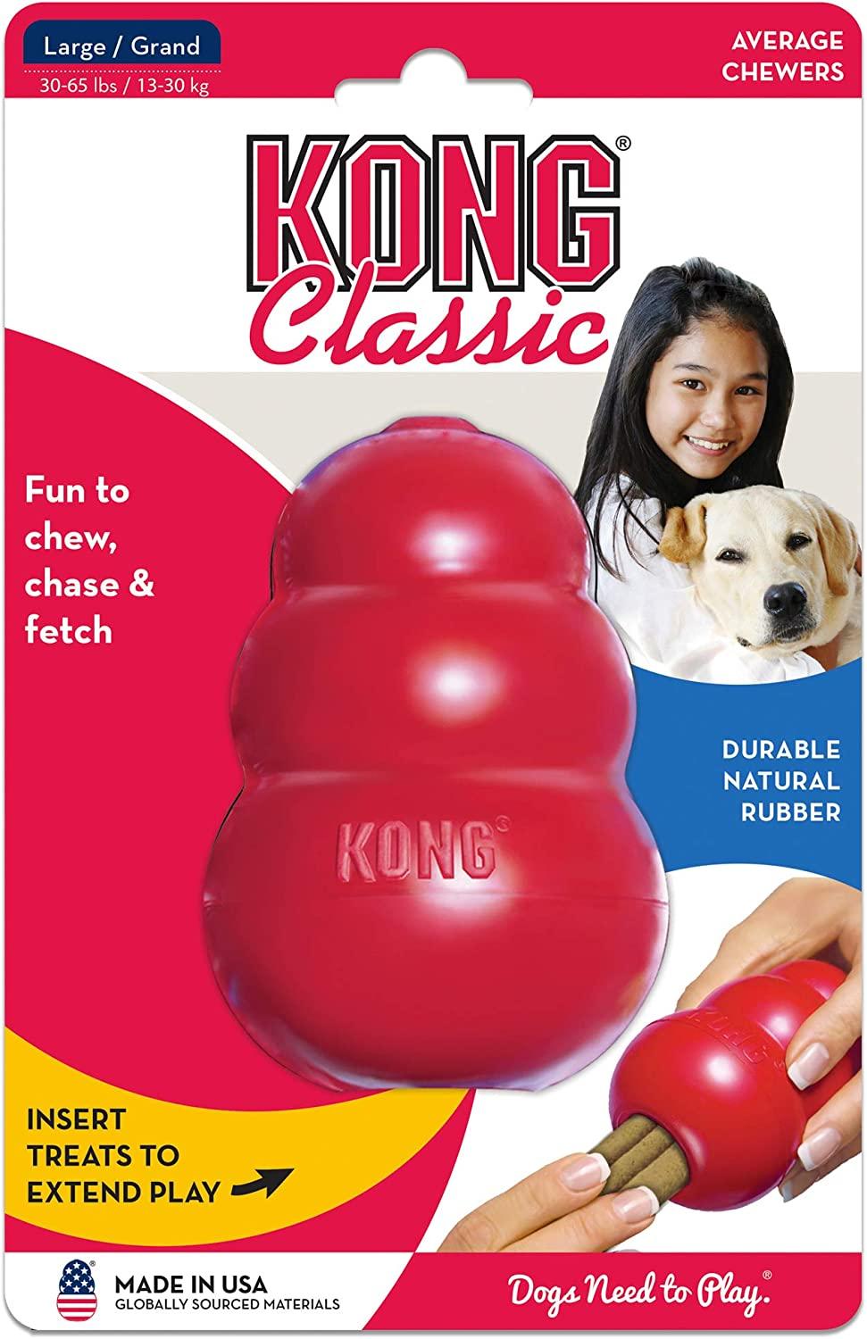 KONG WOBBLER DOG TOY SNACK FOOD DISPENSER EXTRA LARGE 2 LBS