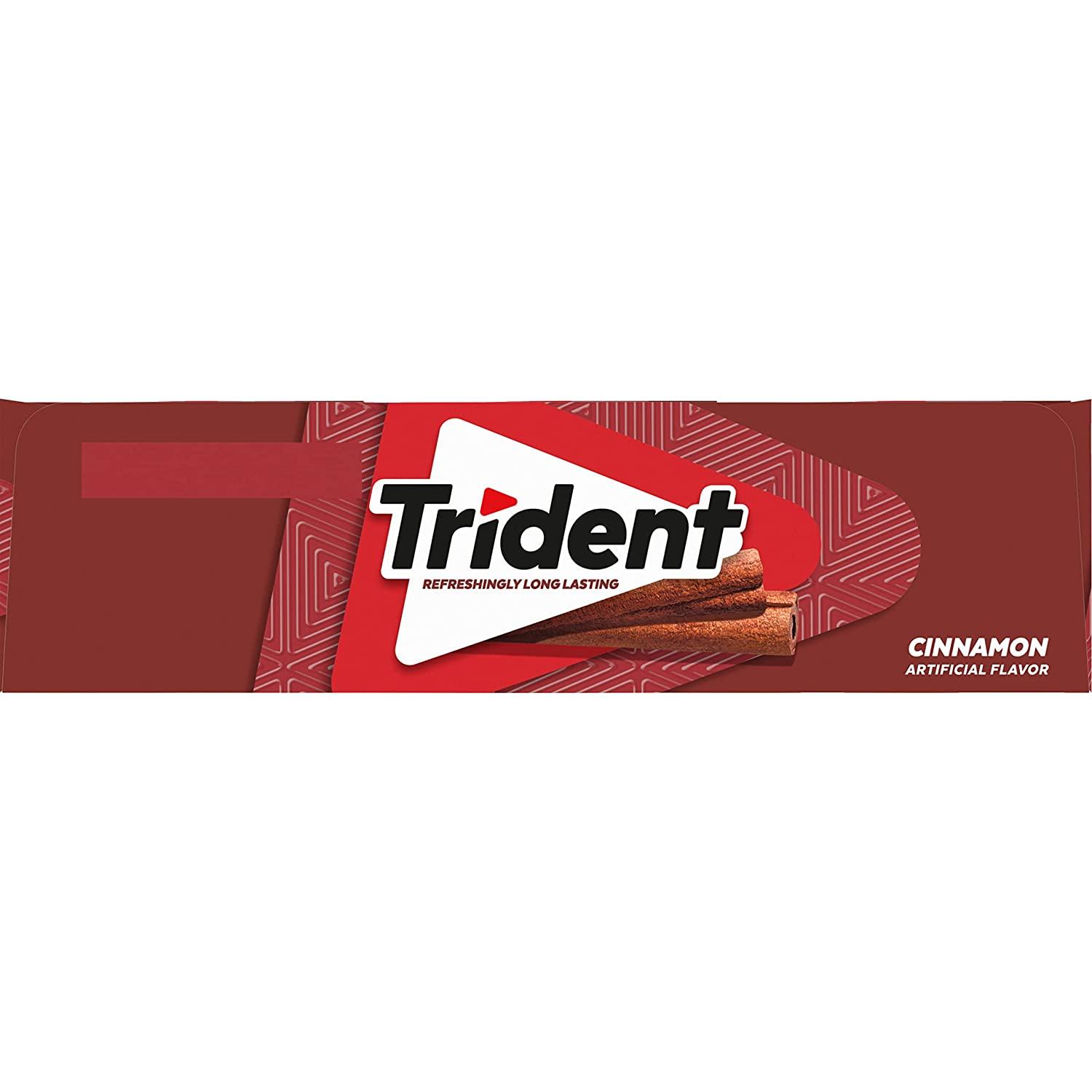 Trident chewing gum with cinnamon flavor 14 pcs 27 g - Candy-store
