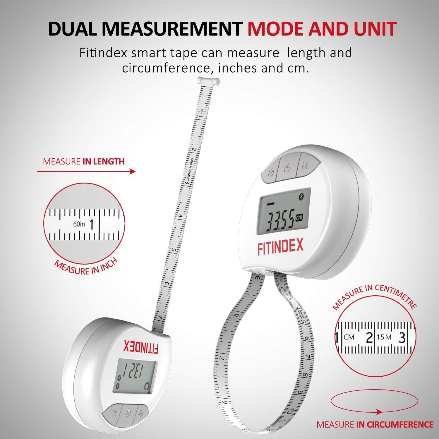 Smart Tape Measure Body Measuring Tape with App, Measuring Tape for Body  Measurements Weight Loss Fitness Muscle Gain, Retractable Digital Body Tape