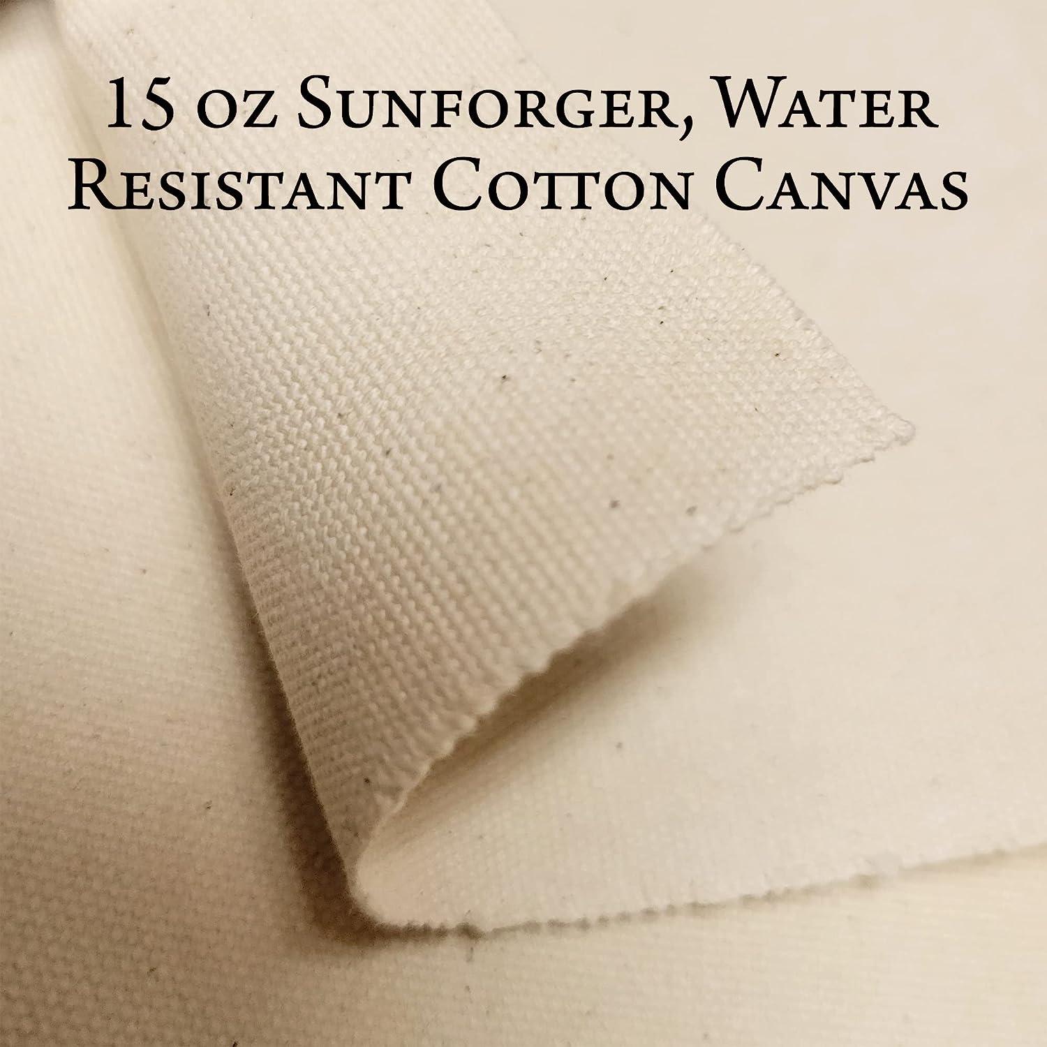 Cotton Canvas Fabric 12 OZ - Water Resistant Treated