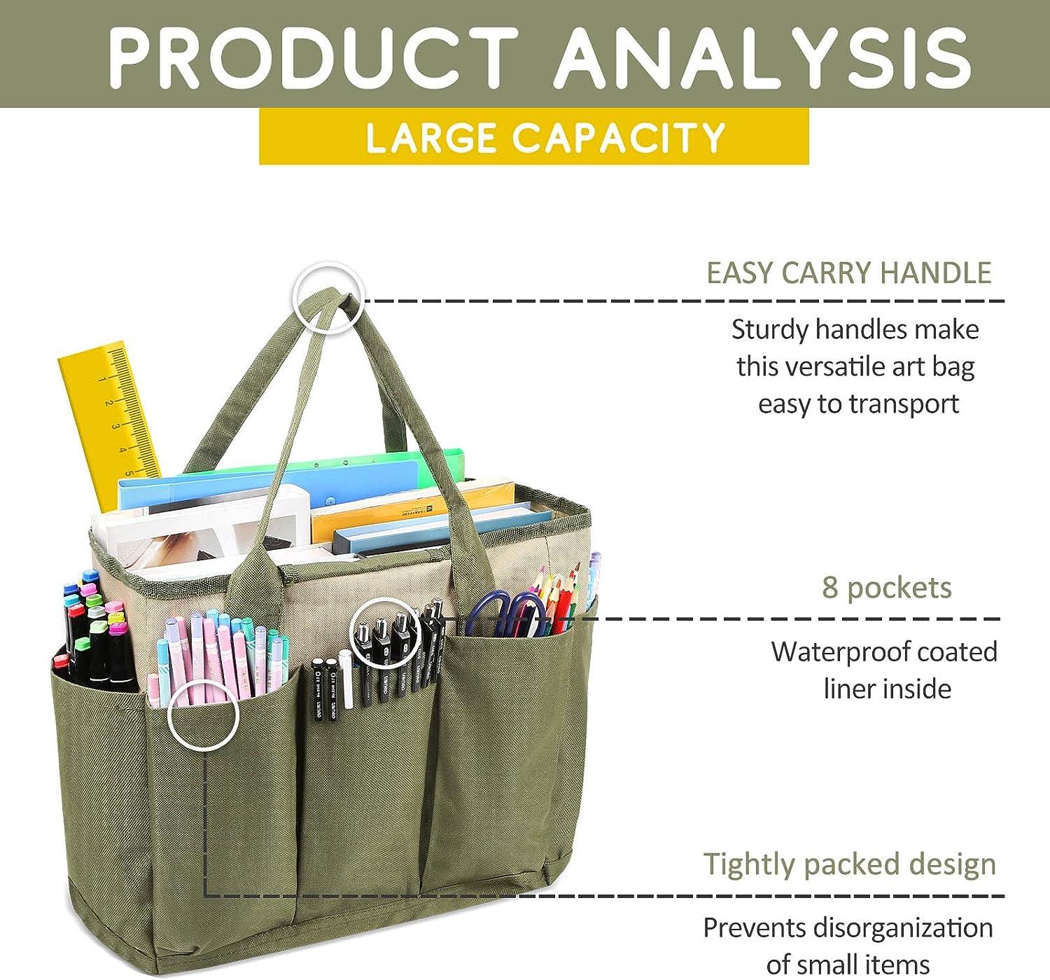 Sewing and Craft Supplies Storage Tote, Large Capacity Travel