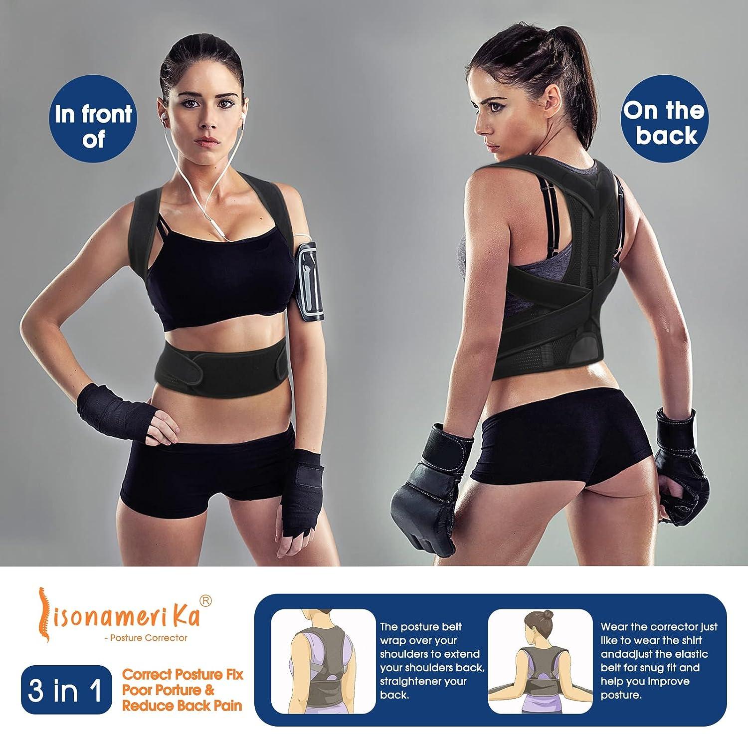 Posture Corrector Support Back Brace For Men and Women - Fully Adjustable  Belt