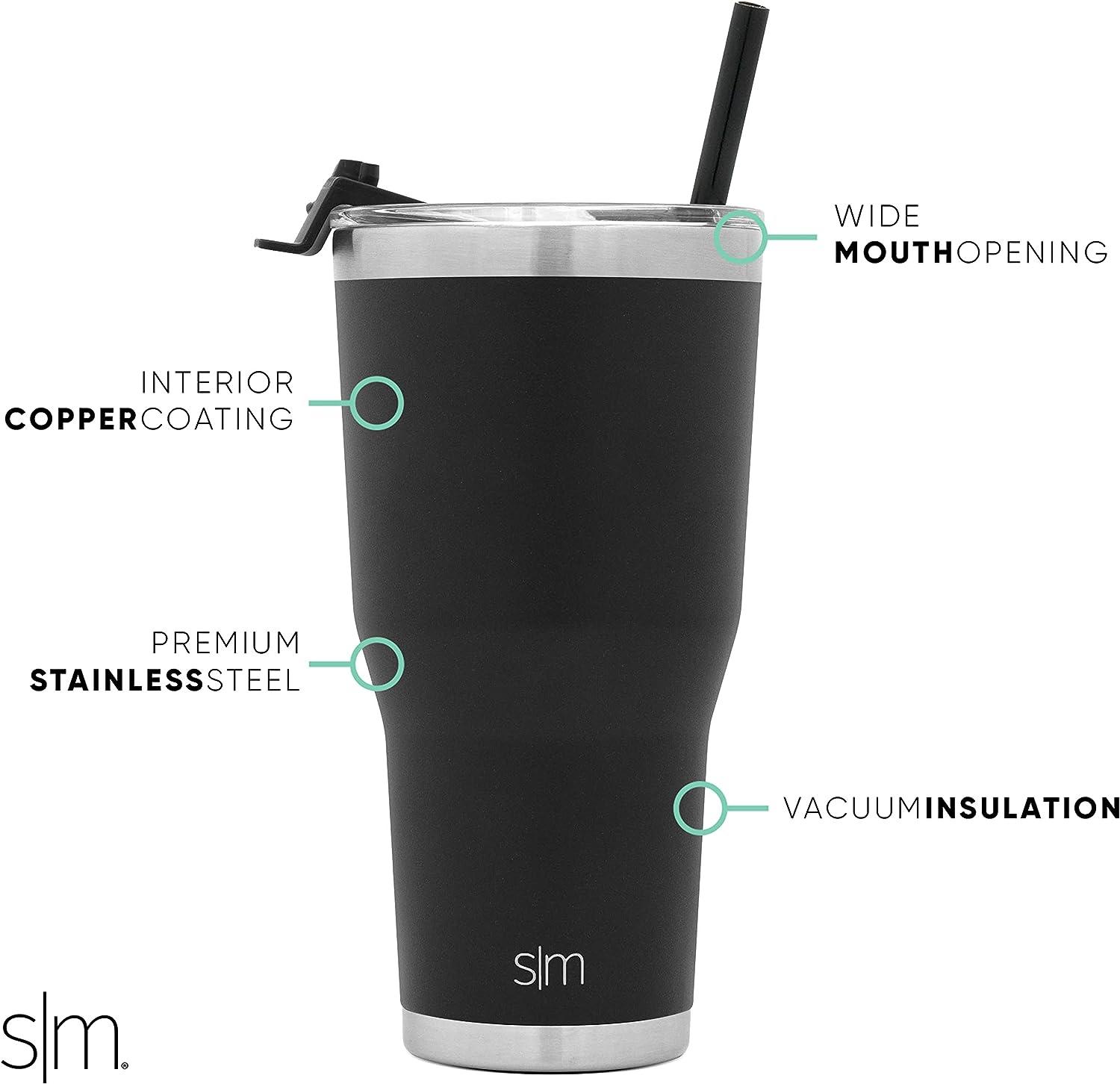 Simple Modern Tumbler Lid with Straw