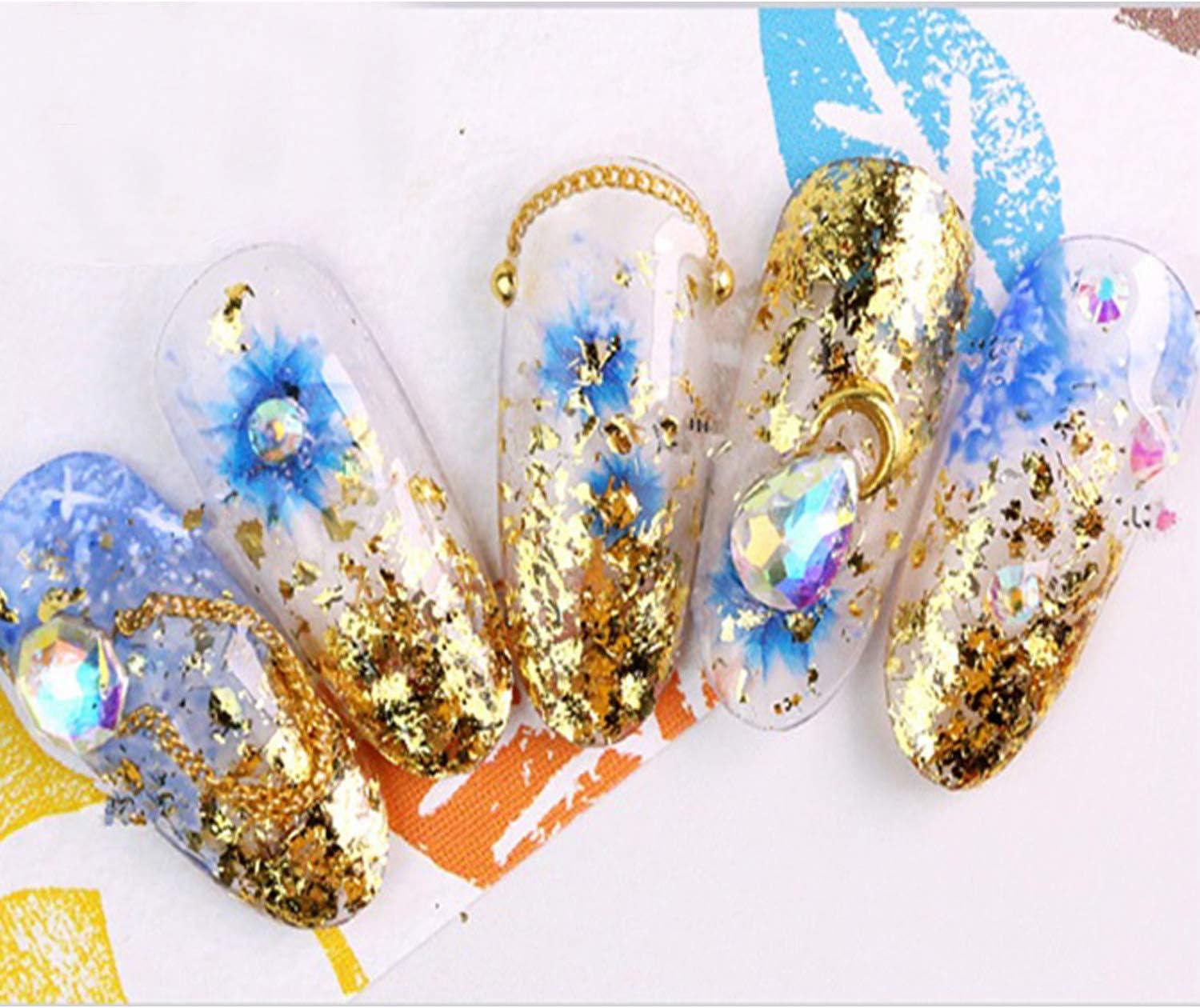 10g Gold Foil Fragments Variegated Schabin Flakes in Nail Decoration  Manicure Art Craft Painting Photo Frame