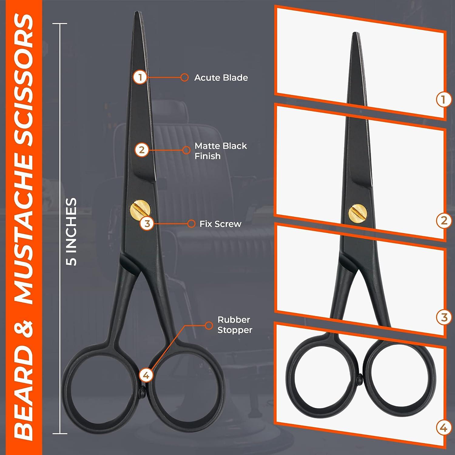 Adoro Tools 1096/05 Mustache Scissors & Comb Set (12pc bulk