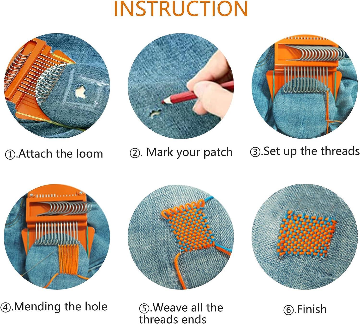 Small Weaving Loom Kit Mini Darning Loom with 5 Rubber Bands Speed Weave  Type US