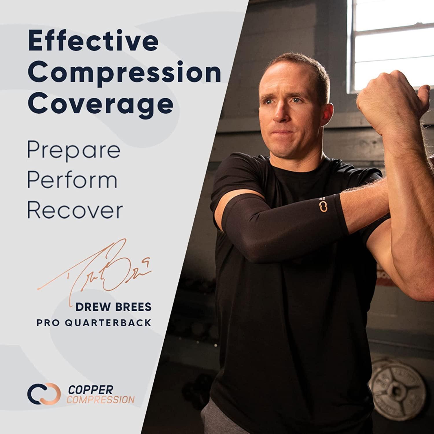 Copper Compression Hamstring Support Sleeve - Copper Infused Anti