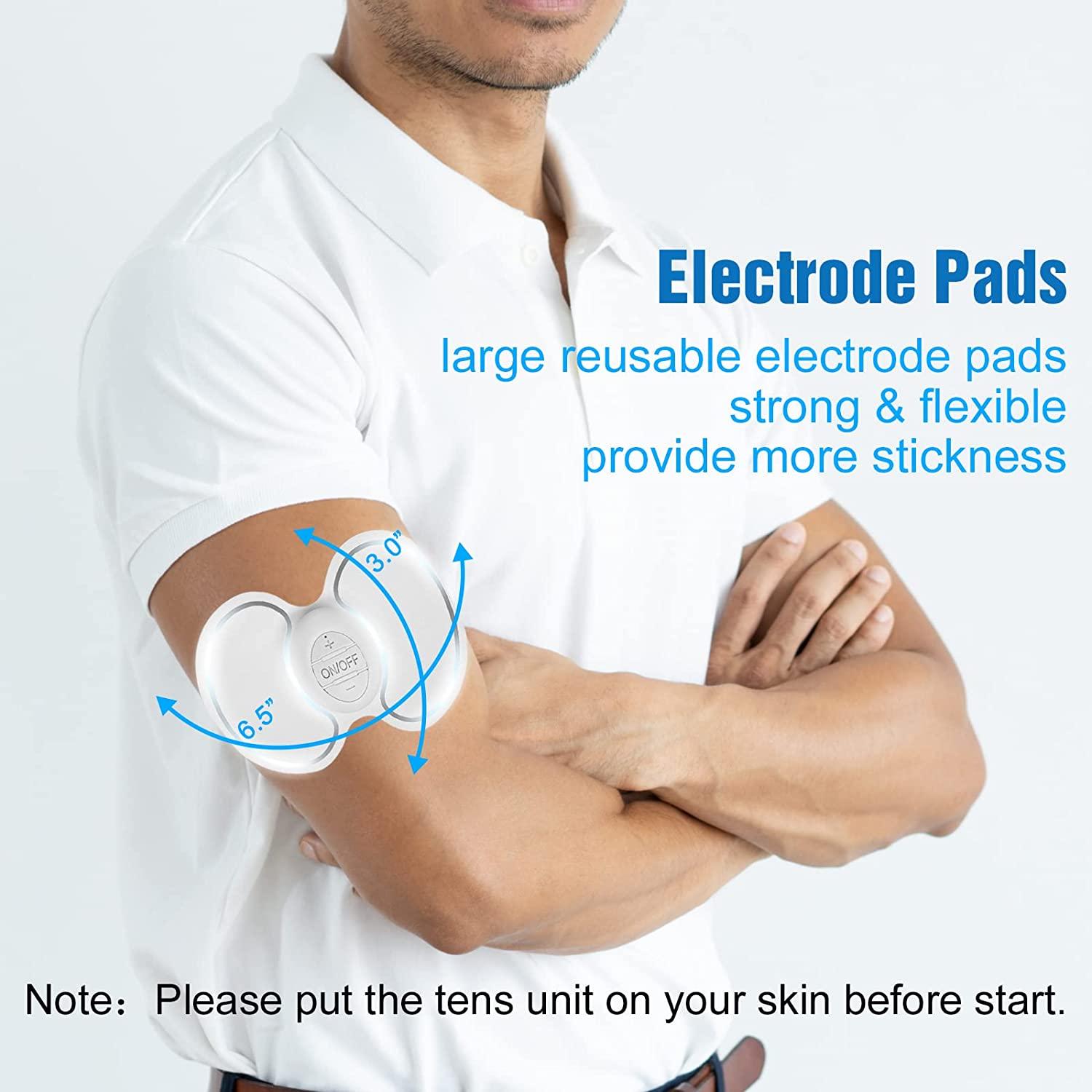 Mini Reusable EMS Electrode Pads for Electric Neck Muscle