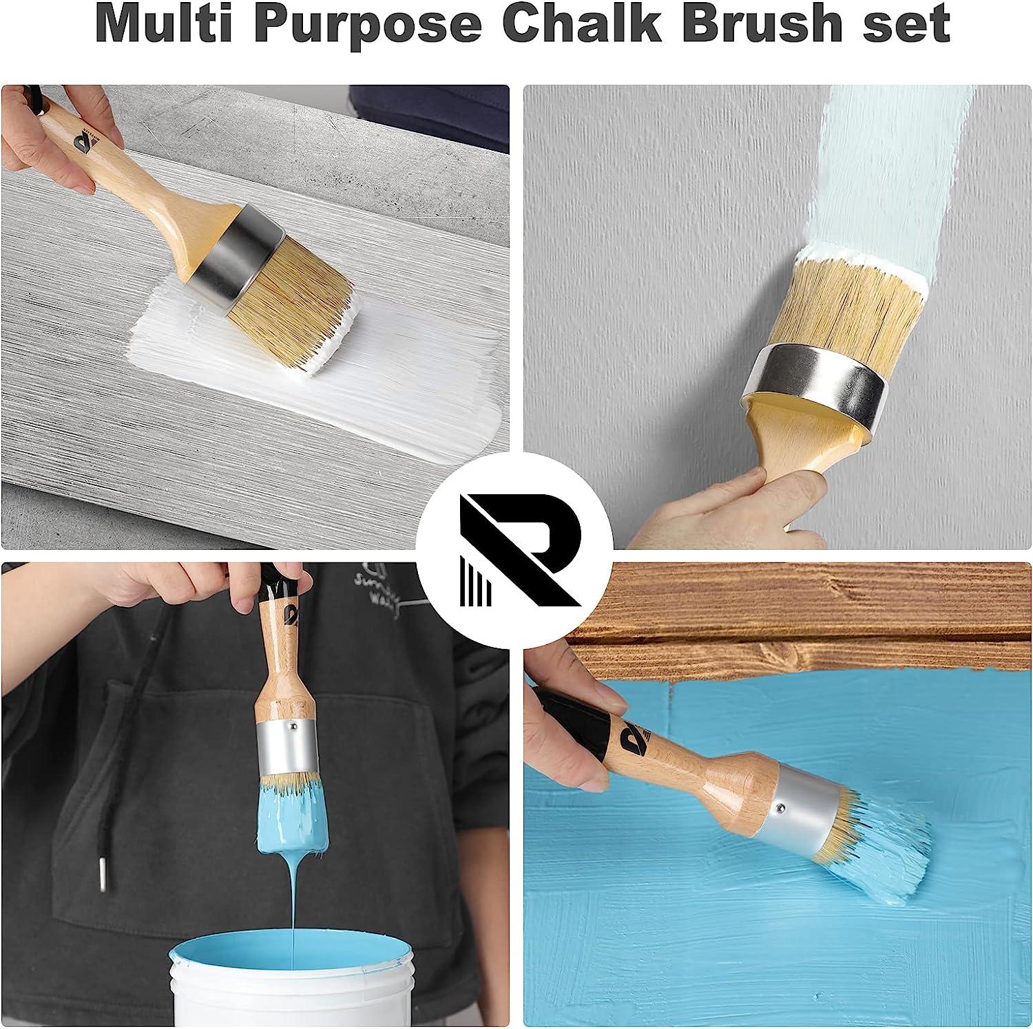 Chalked Paint Wax Brush Set (Pack of 2) Small 2 & Large 2.5