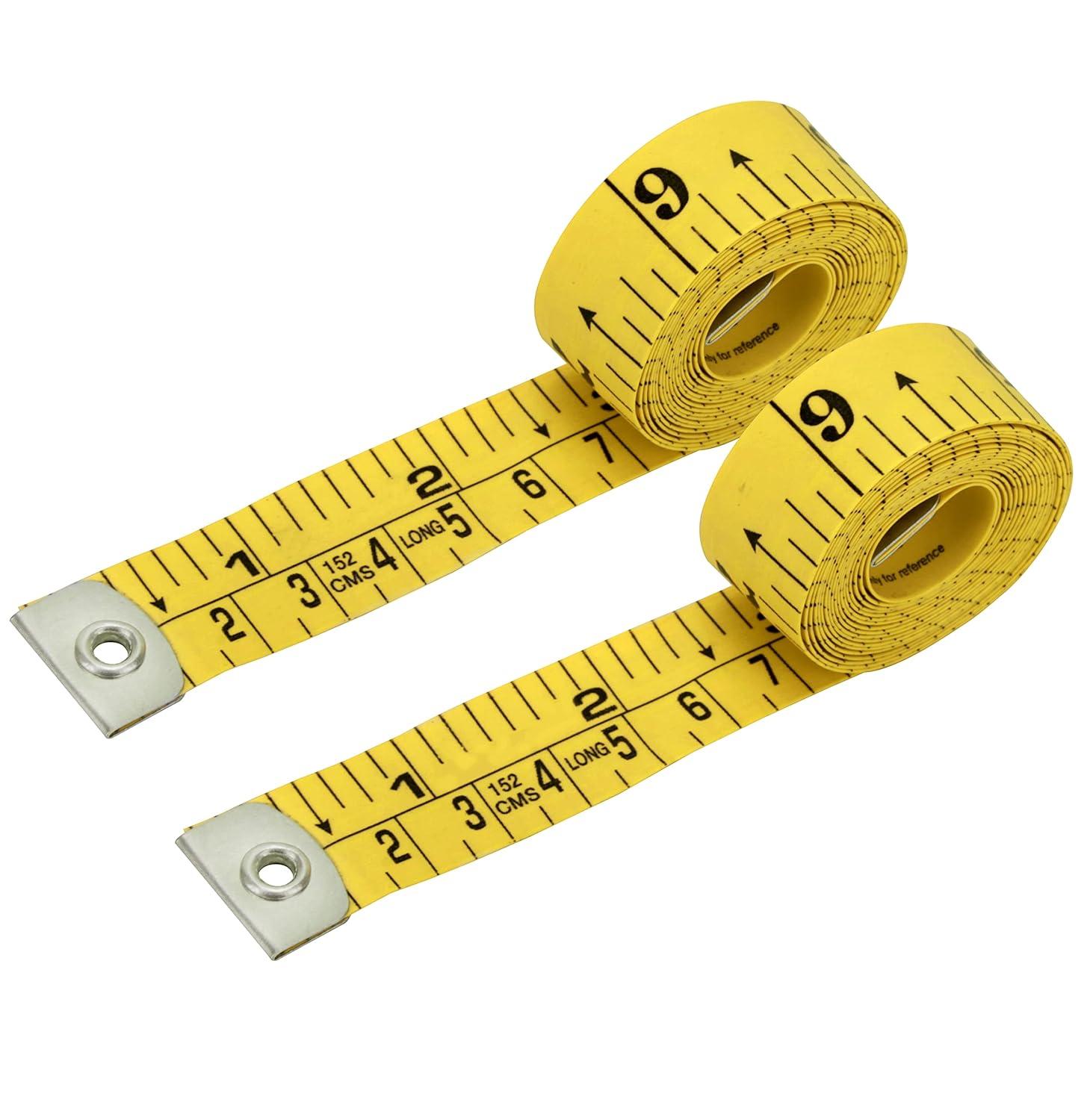 2 Pack Soft Tape Measure, Double Scale Sewing Ruler, Flexible