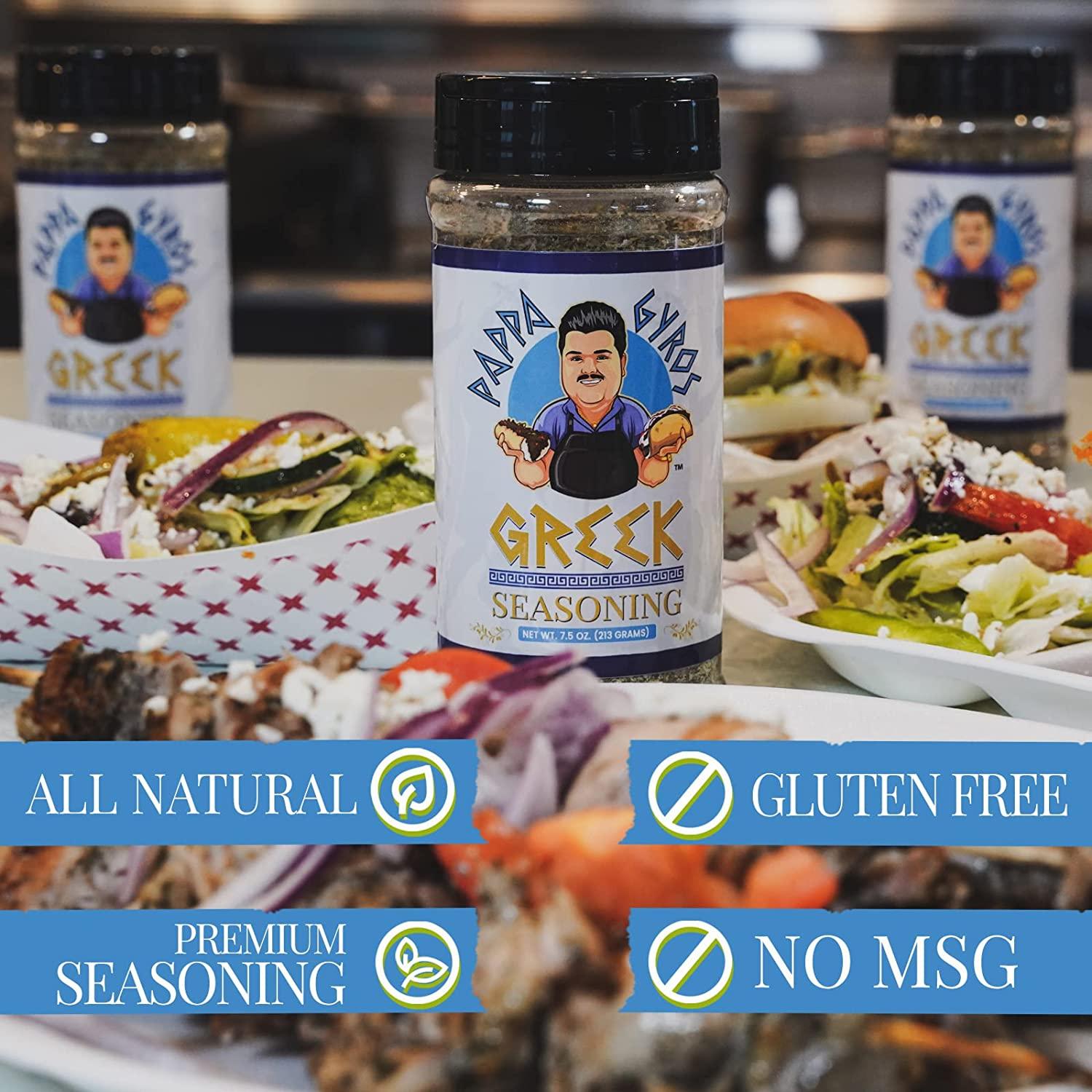 Pappa Gyros All Purpose Greek Seasoning Blend Authentic Mediterranean