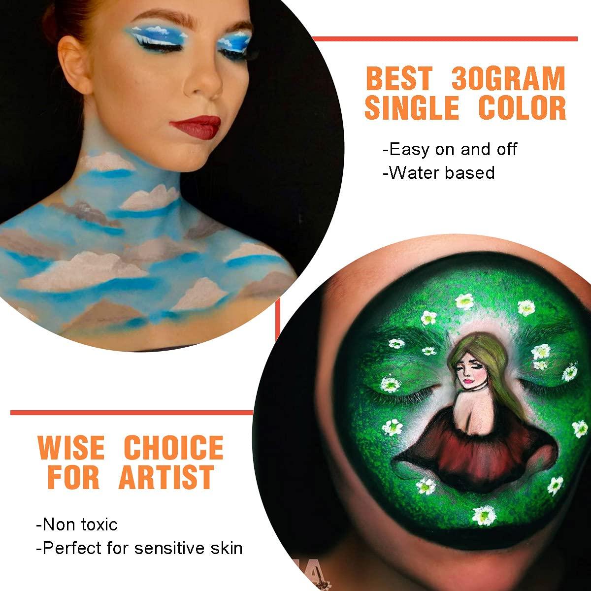 White Body Paint Make-up Human Face Painting Paste Dramatic Water