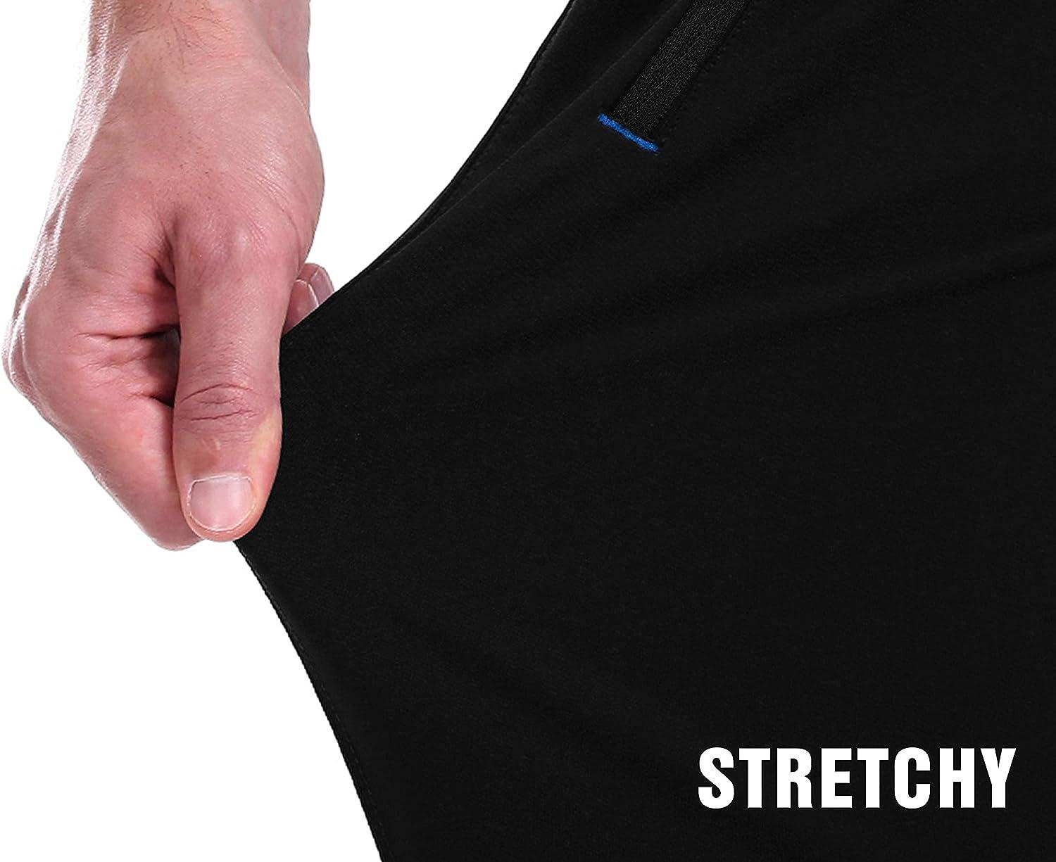  clothin Mens Workout Athletic Pants Elastic-Waist