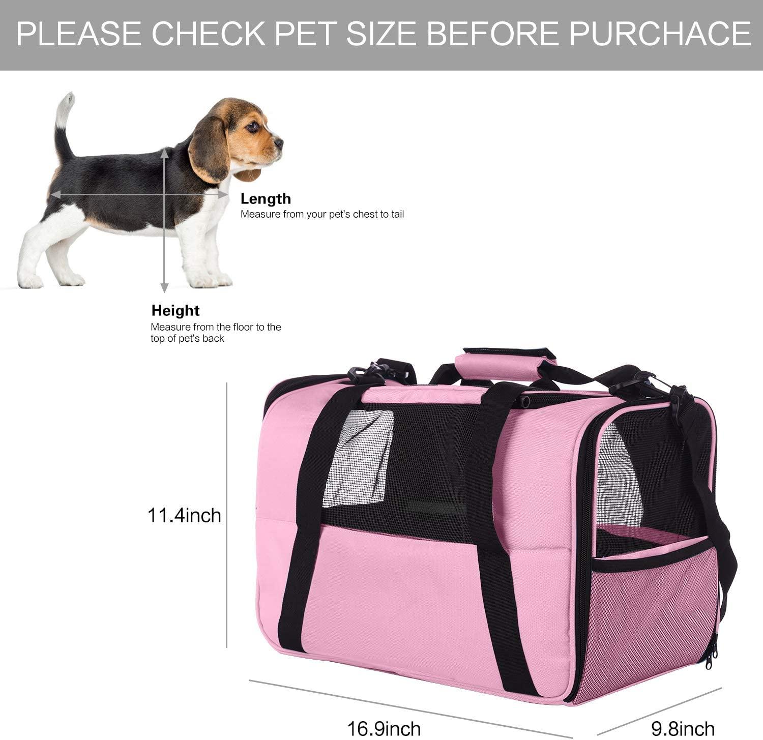 PetsHome Dog Carrier Purse, Pet Carrier, Cat Carrier, Bling Waterproof  Leather Pet Travel Portable Bag Carrier for Cat and Small Dog Home &  Outdoor Medium Bling Pink : Amazon.in: Pet Supplies