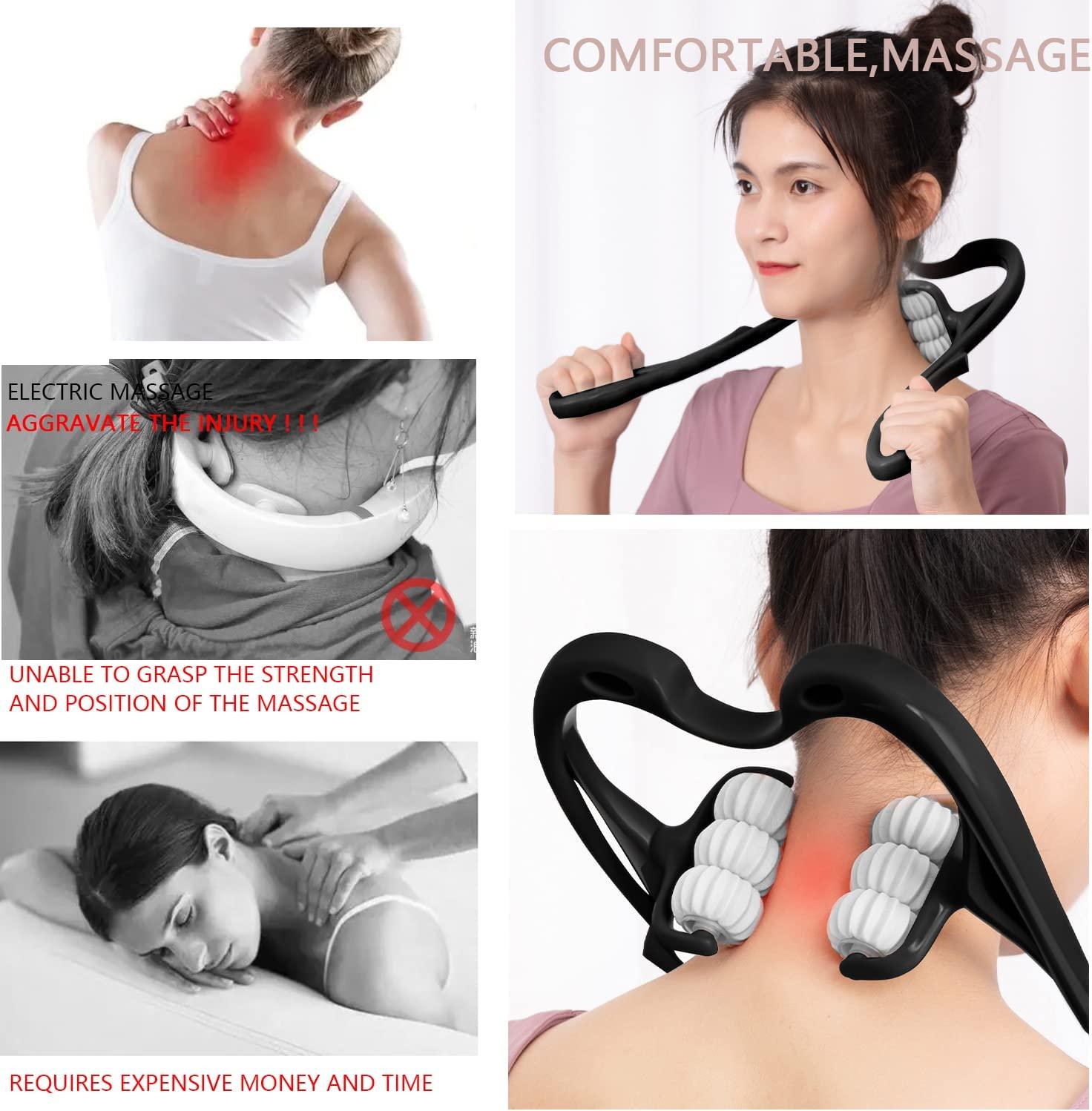 Rejopes Neck Massager - Neck and Shoulder Handheld Massager with 6