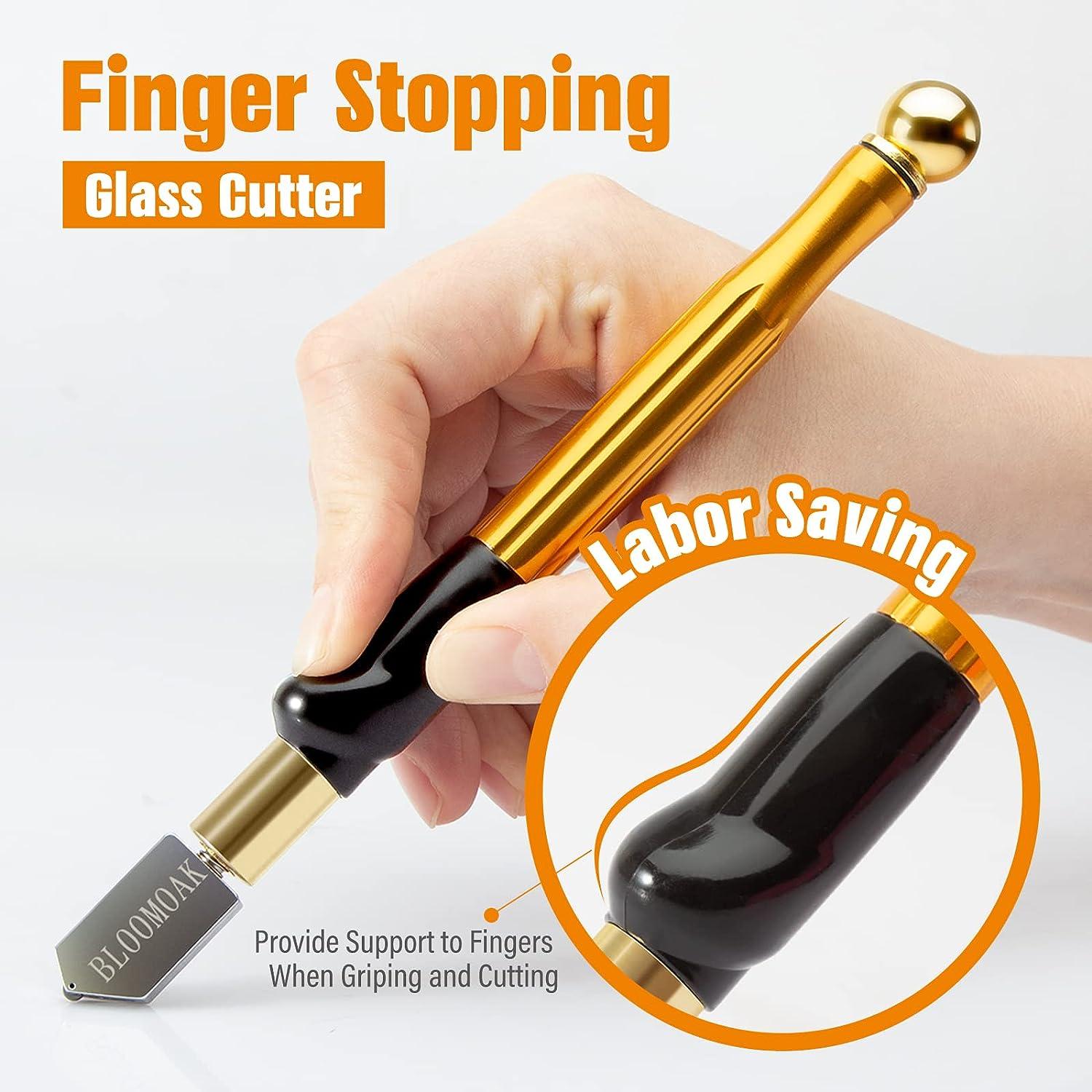 Glass Cutters Tool 2-20mm for Thick Glass Tiles Mirror Mosaic Cutting,  Diamond Glass Cutter Tile Cutter with Ergonomic Handle