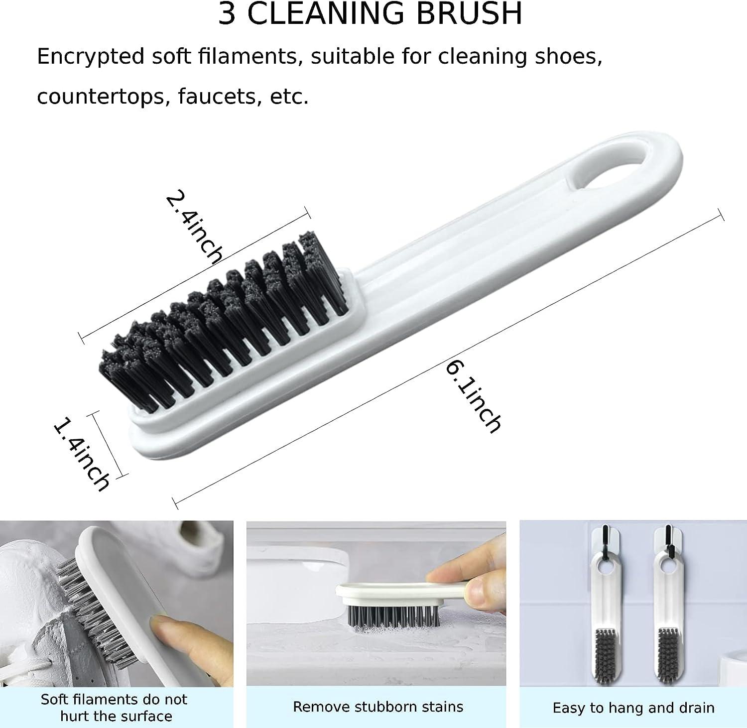 Toilet Brush, 3 Pack Toilet Bowl Brush and Holder for Bathroom Storage  Cleaning, Bathroom Accessories Toilet Bowl Cleaners with Silicone Bristles,  Cleaning Supplies Toilet Cleaner Brush Bathroom Set Gray