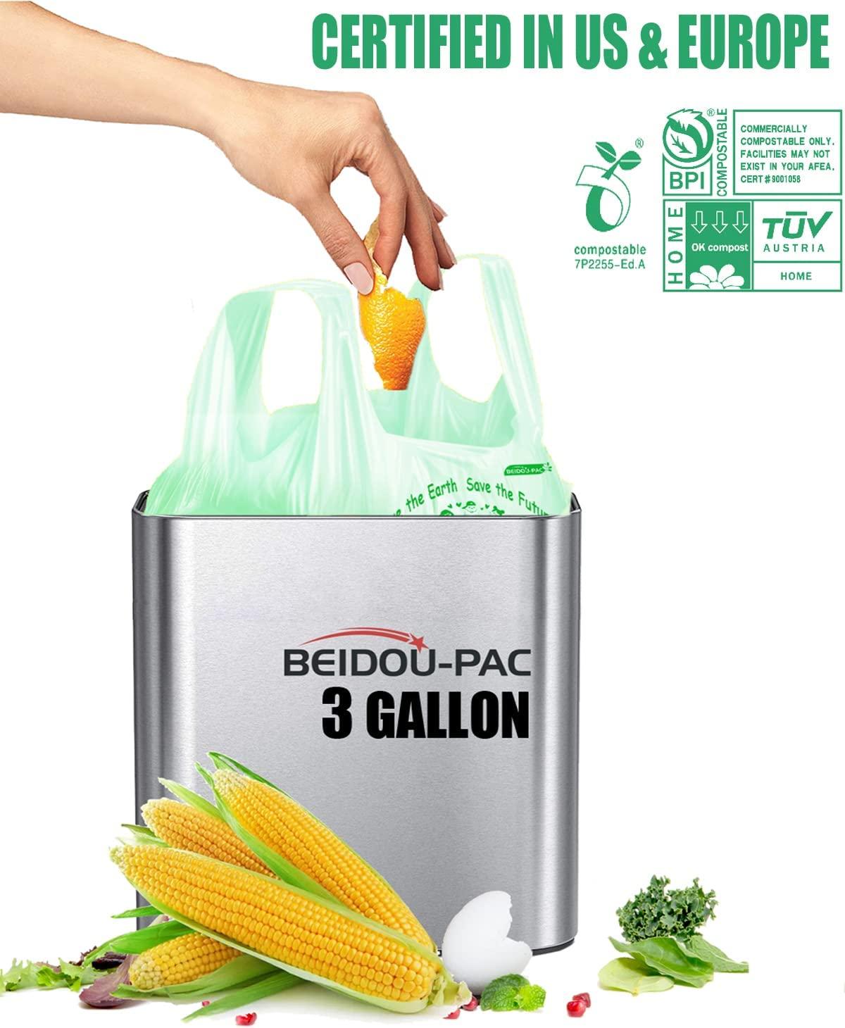  BEIDOU-PAC Trash Bags 13 Gallon, 250 Count Bulk, Clear