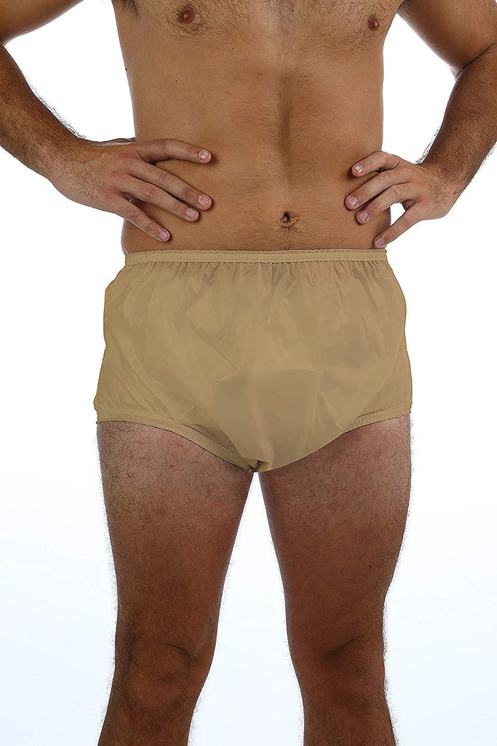 Adult Incontinence Pull-on Plastic Pants/Pull-on Diapers/Leak-Proof  Incontinence Underwear/Waterproof Adult Diaper Covers/Washable Men's and  Women's