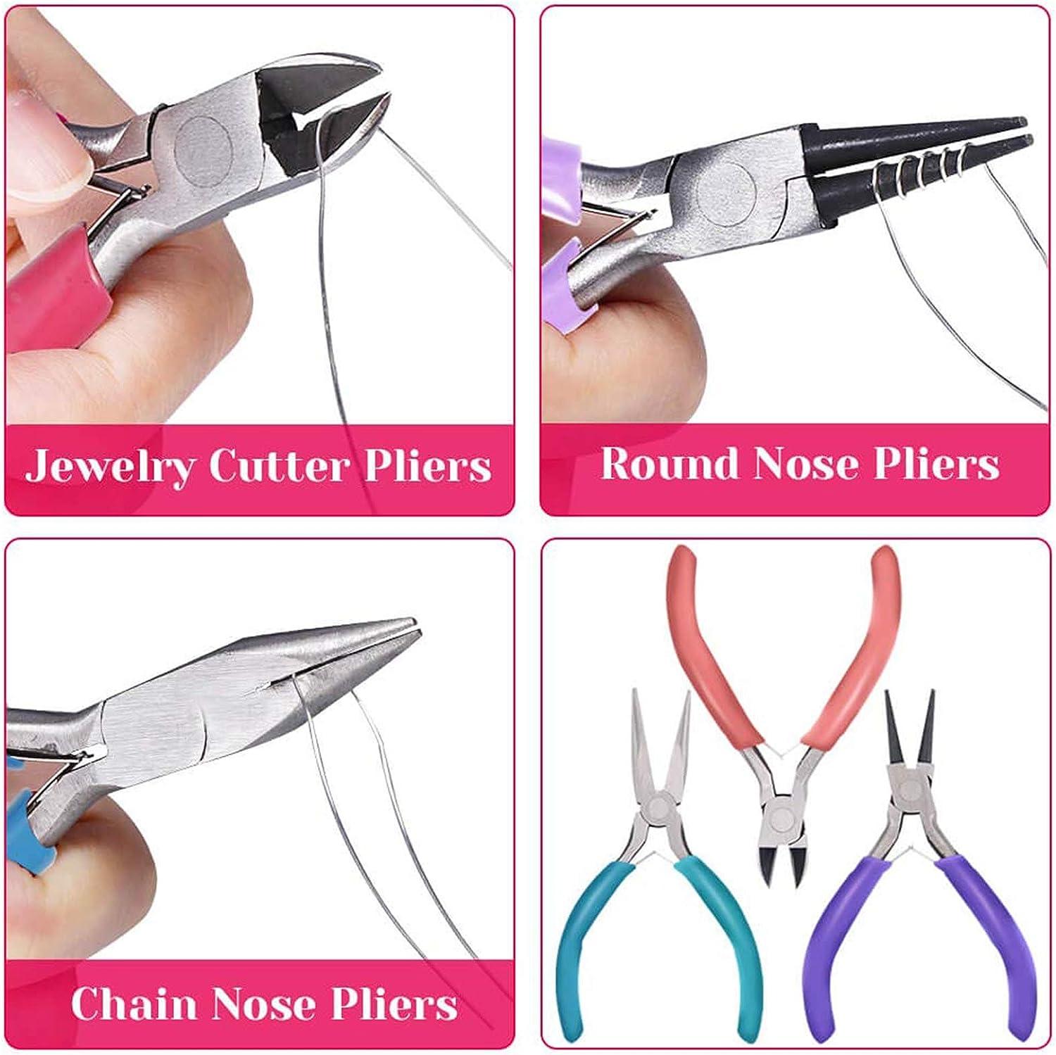 Stainless Steel Jewelry Pliers Round Nose Plier Wire Cutter Plier Side  Cutting Pliers For Jewelry Making DIY Crafts Jewelry Pliers