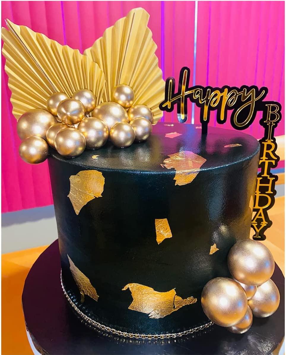 Acrylic Happy Birthday Cake Hot Stamping Party Decoration Cake