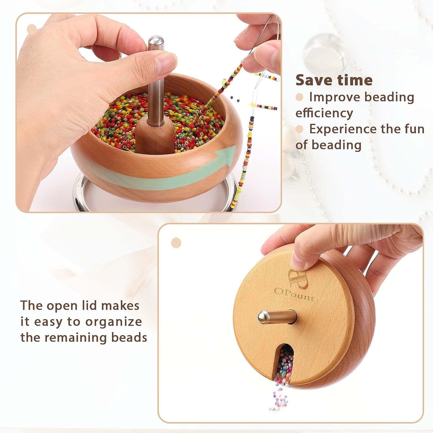 Diy Electric Bead Spinner Jewelry Making Automatic with Seed Beads Set Tool