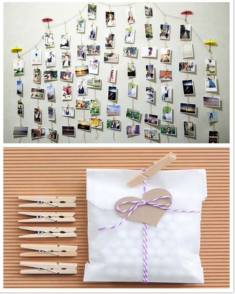 Mini Wooden Colored Clothespins Craft Peg Pins Clips for Photos