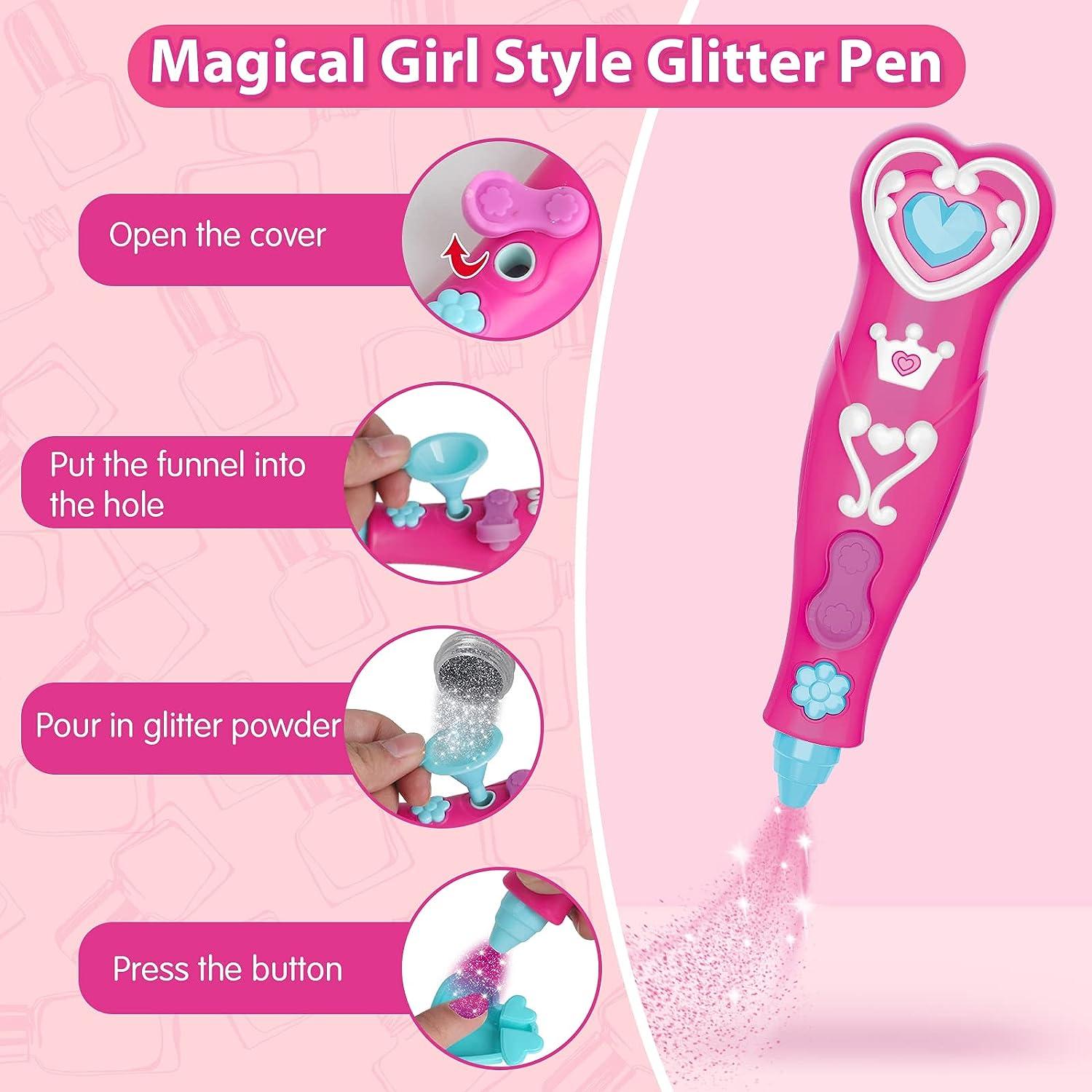 Nail Art Kit for Girls Kids Nail Polish Pen Set for Spring Nail Art Age  7-12