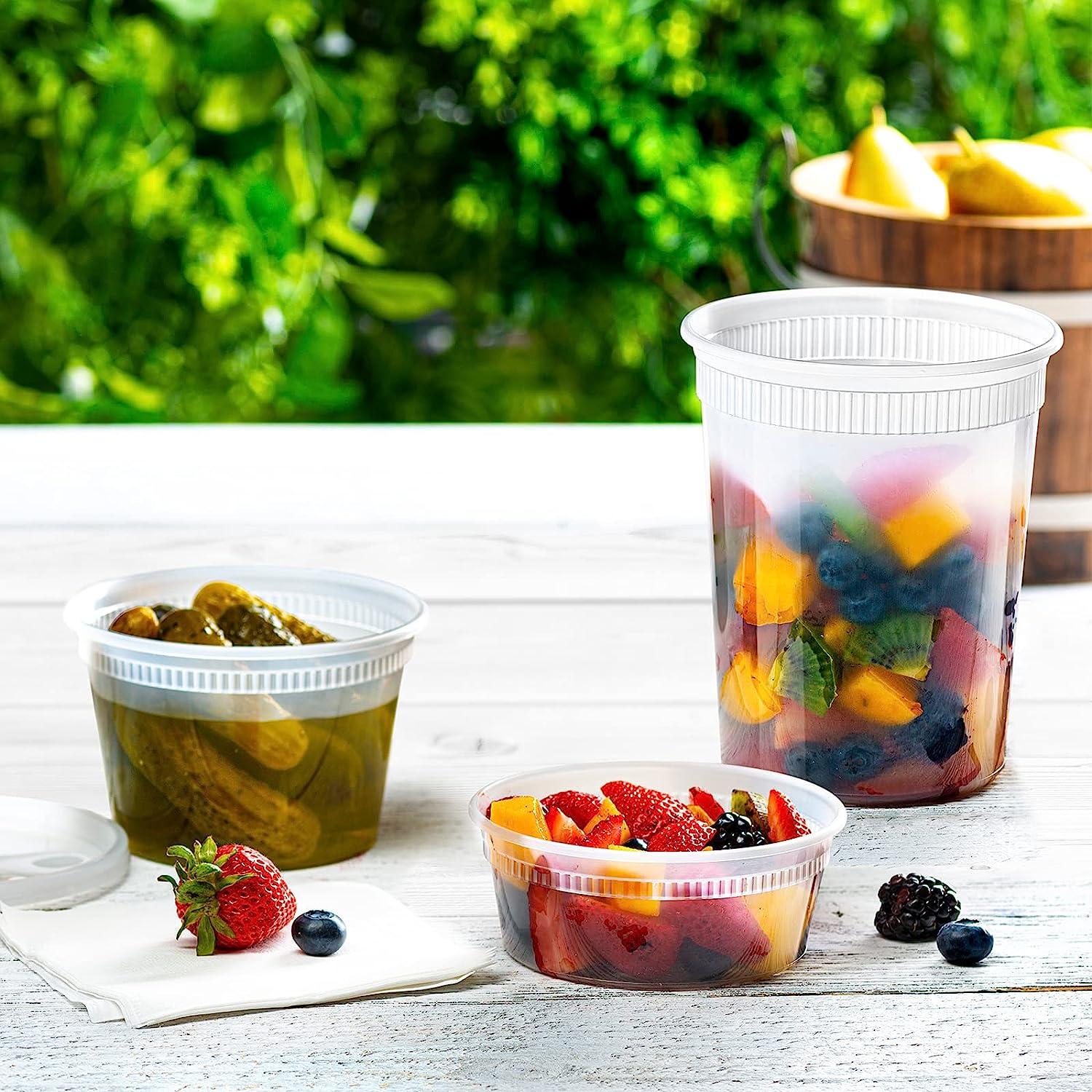 Plastic containers and lids
