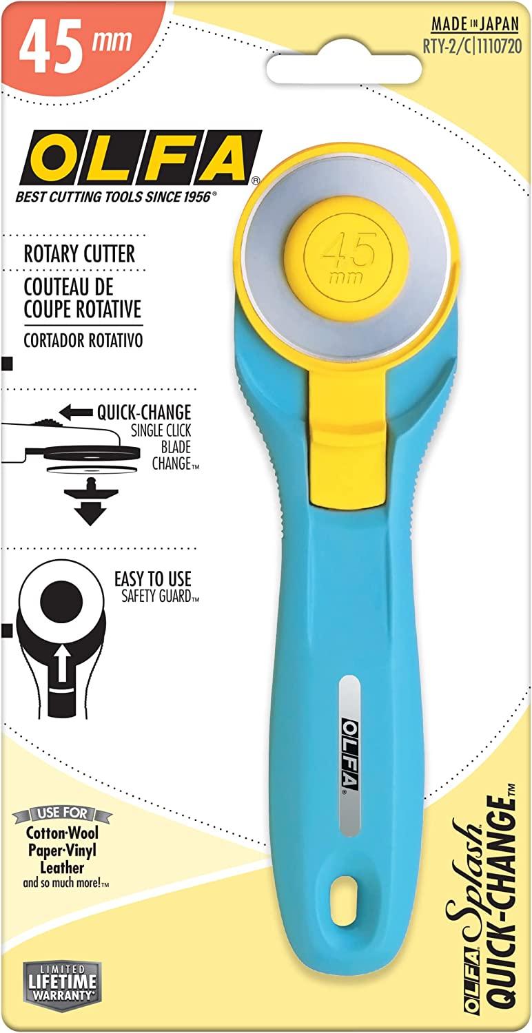 OLFA 45mm Quick-Change Rotary Cutter (RTY-2/C) - Rotary Fabric