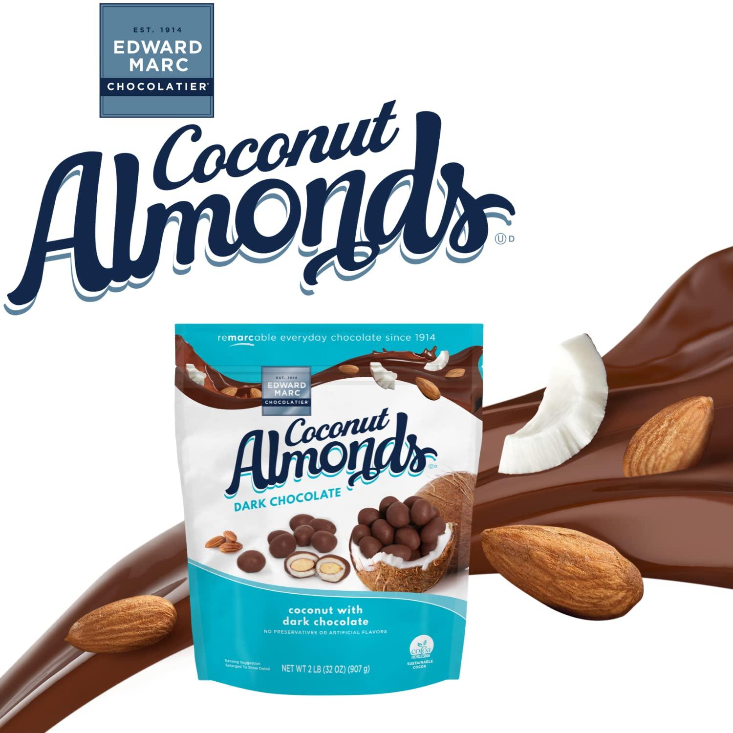 Dark Chocolate Almonds - 2 lbs.