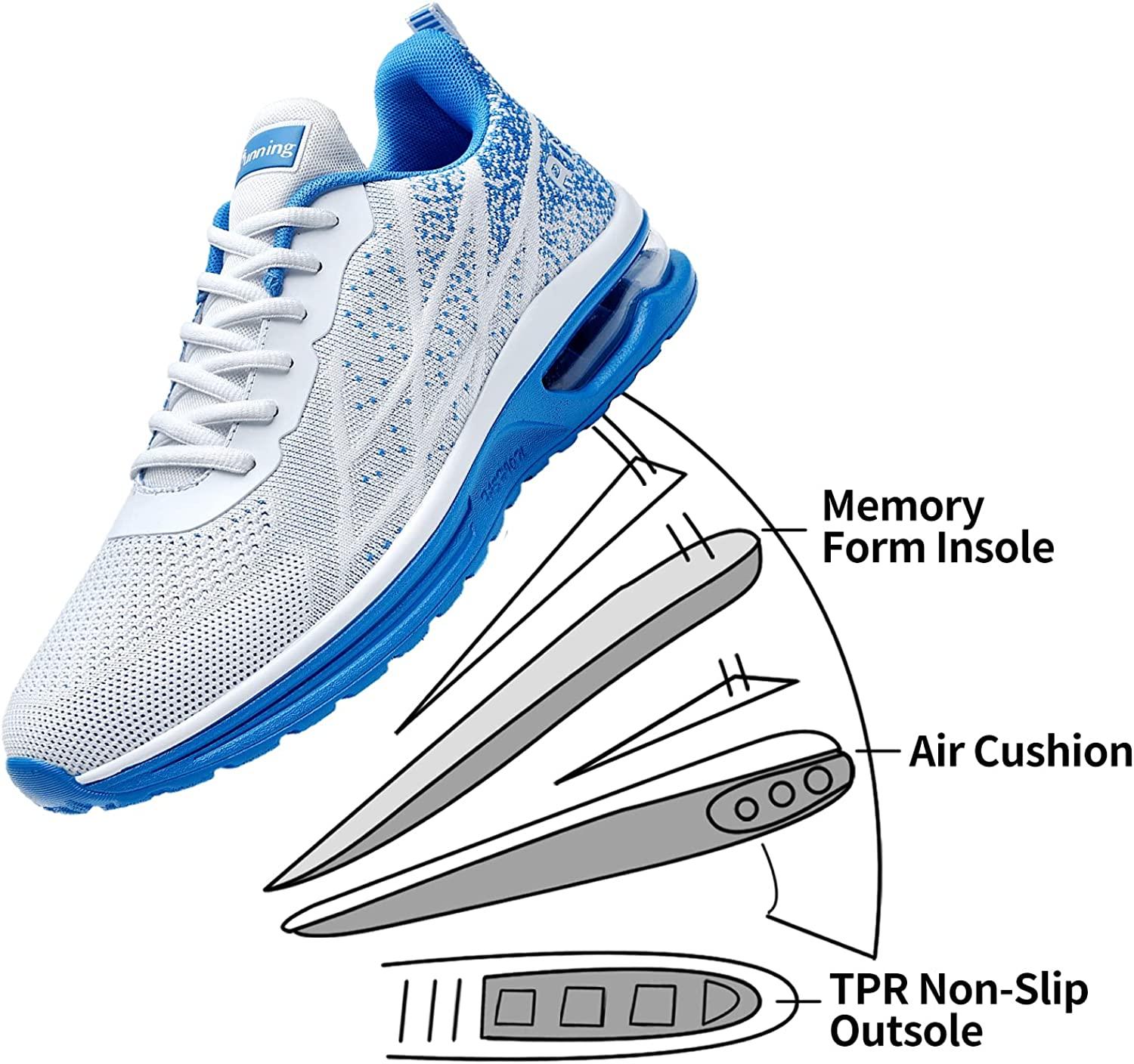 Autper Mens Air Athletic Running Tennis Shoes