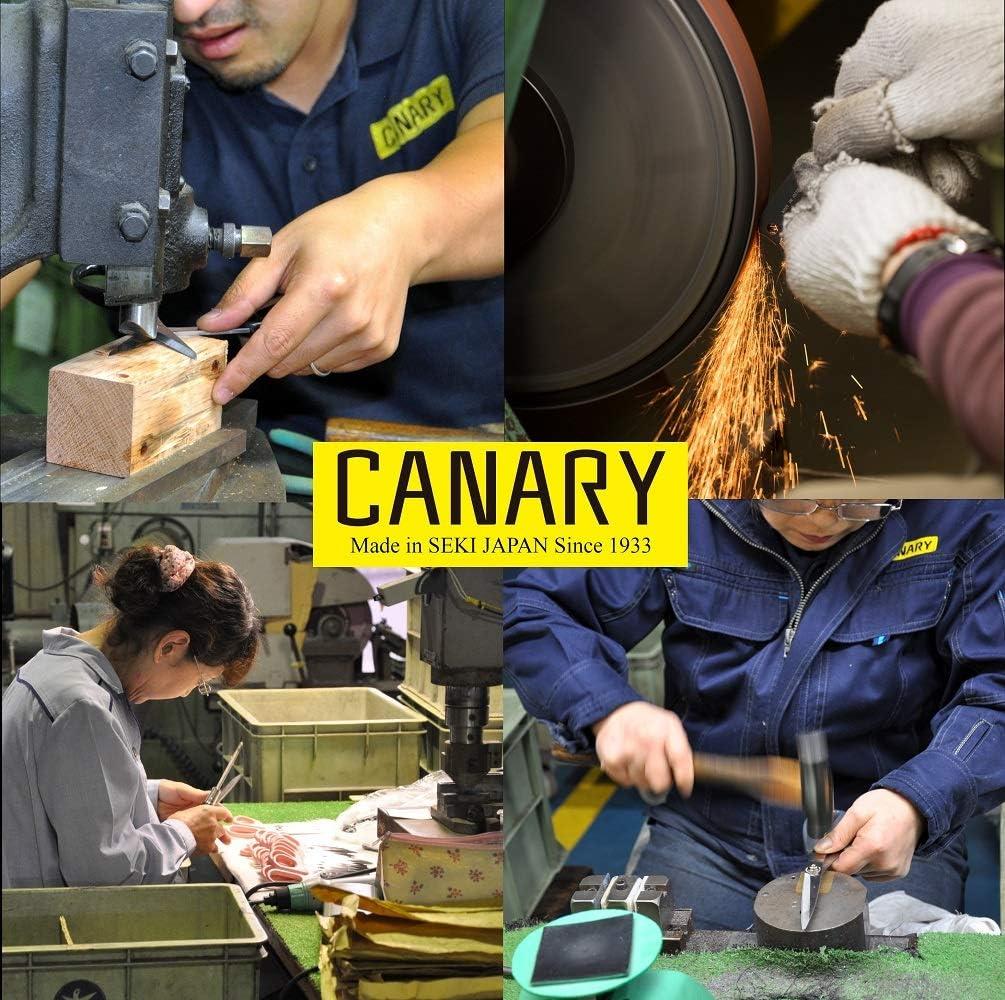 CANARY Corrugated Cardboard Cutter Dan Chan Safety Box Cutter Knife  Non-Stick Fluorine Coating Blade Made in JAPAN Yellow (DC-190F-1) (Bulk 3  pcs)