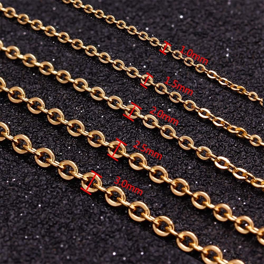 33 Feet Stainless Steel Jewelry Chains for Jewelry Making Silver Chain  Roll. US