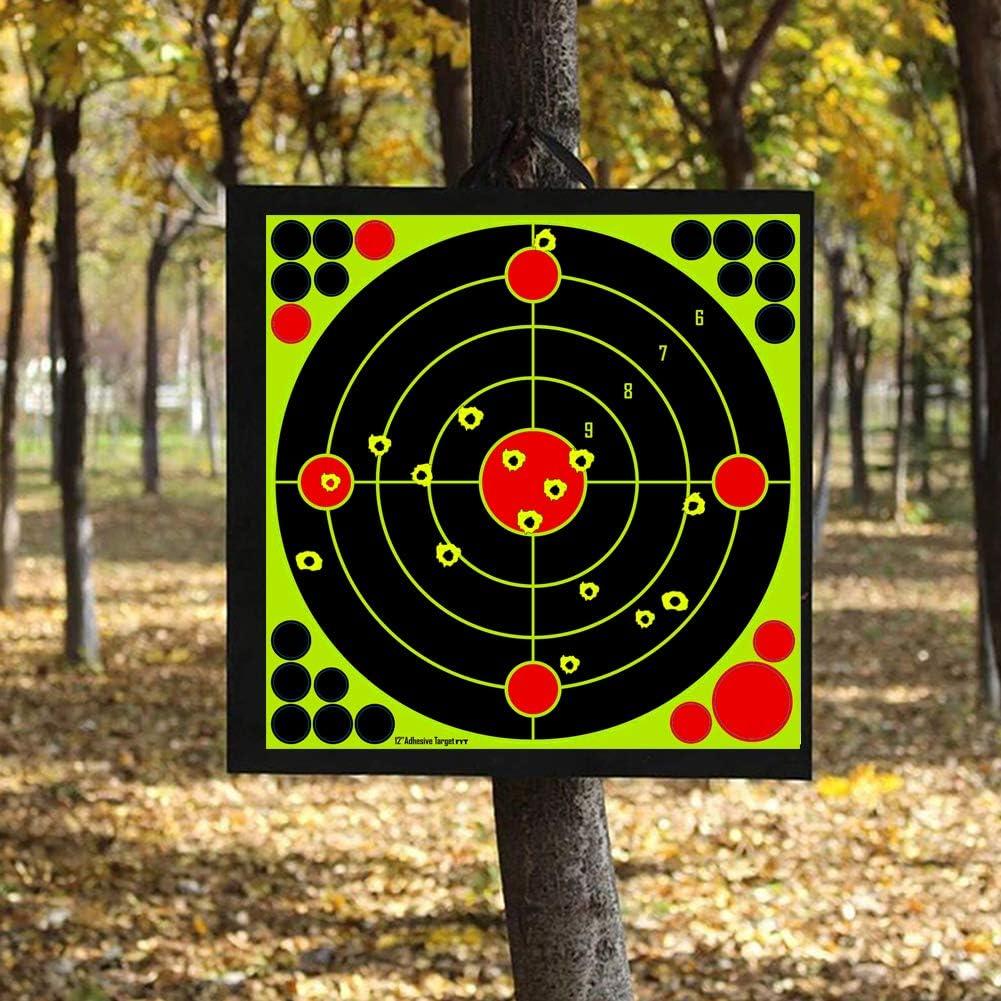  Splatterburst Targets - 6 inch Adhesive Stick & Splatter  Reactive Shooting Targets - Gun - Rifle - Pistol - Airsoft - BB Gun -  Pellet Gun - Air Rifle (10 Pack) : Sports & Outdoors