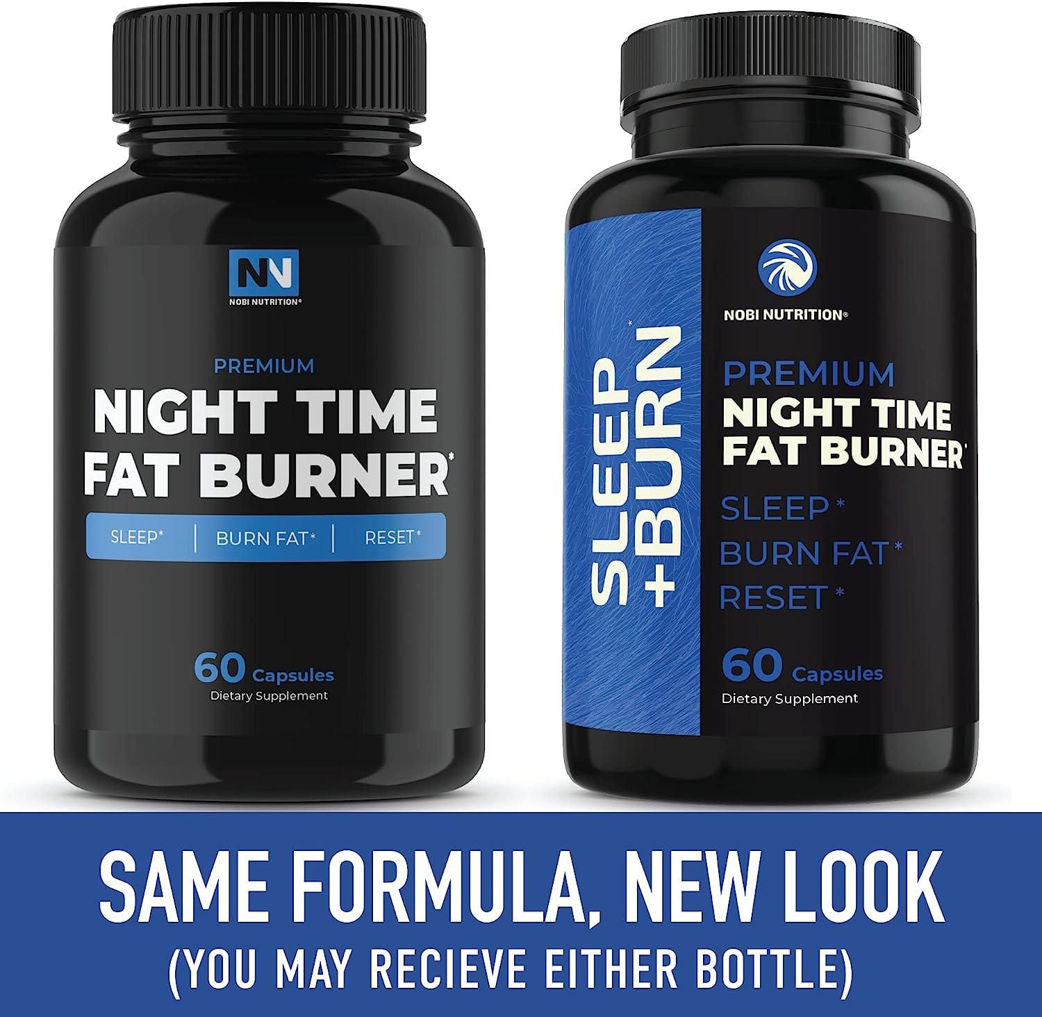 Nobi Nutrition Night Time Fat Burner Sleep Aid an Appetite